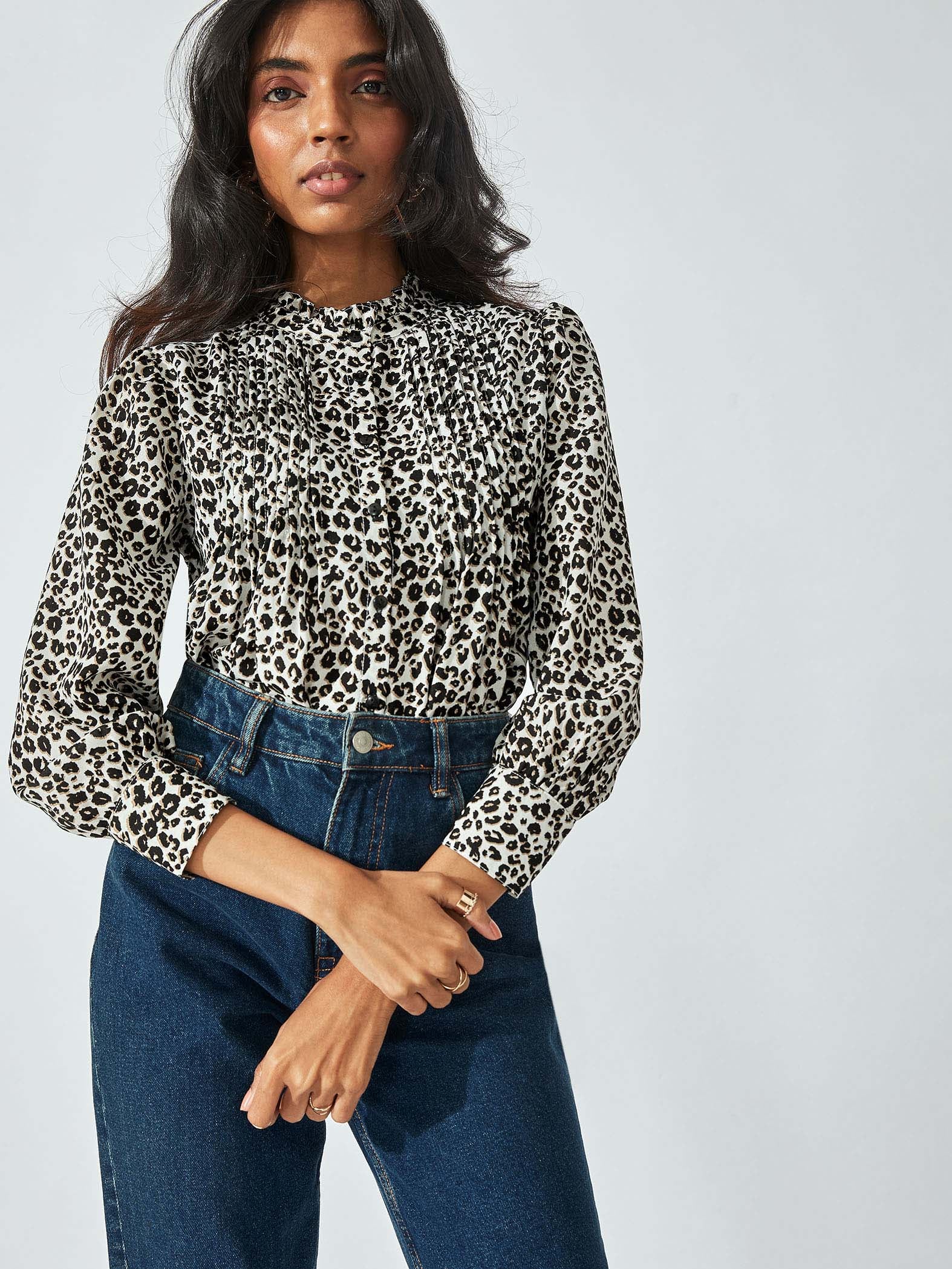 Animal Print Full Sleeve Shirt