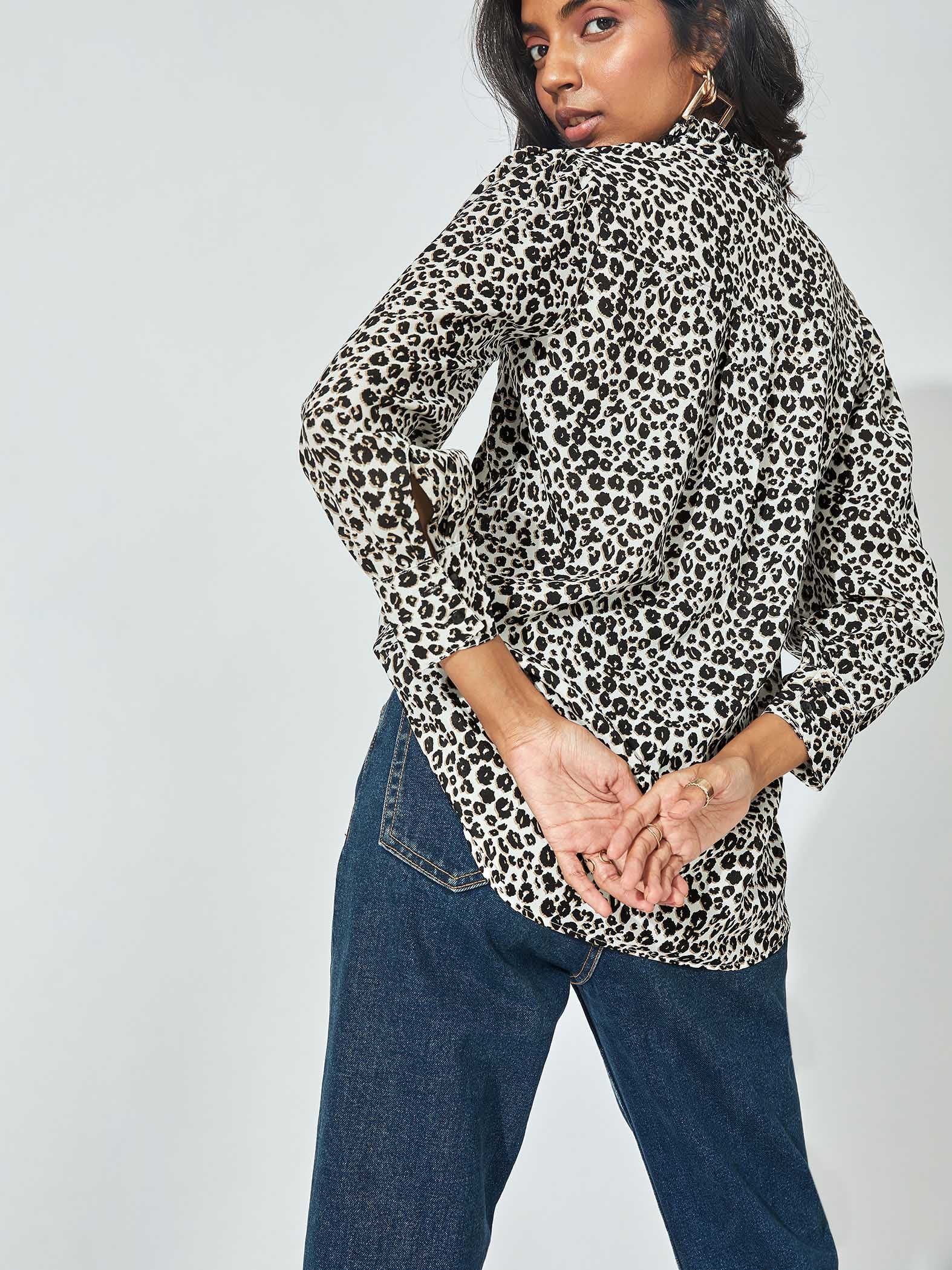 Animal Print Full Sleeve Shirt