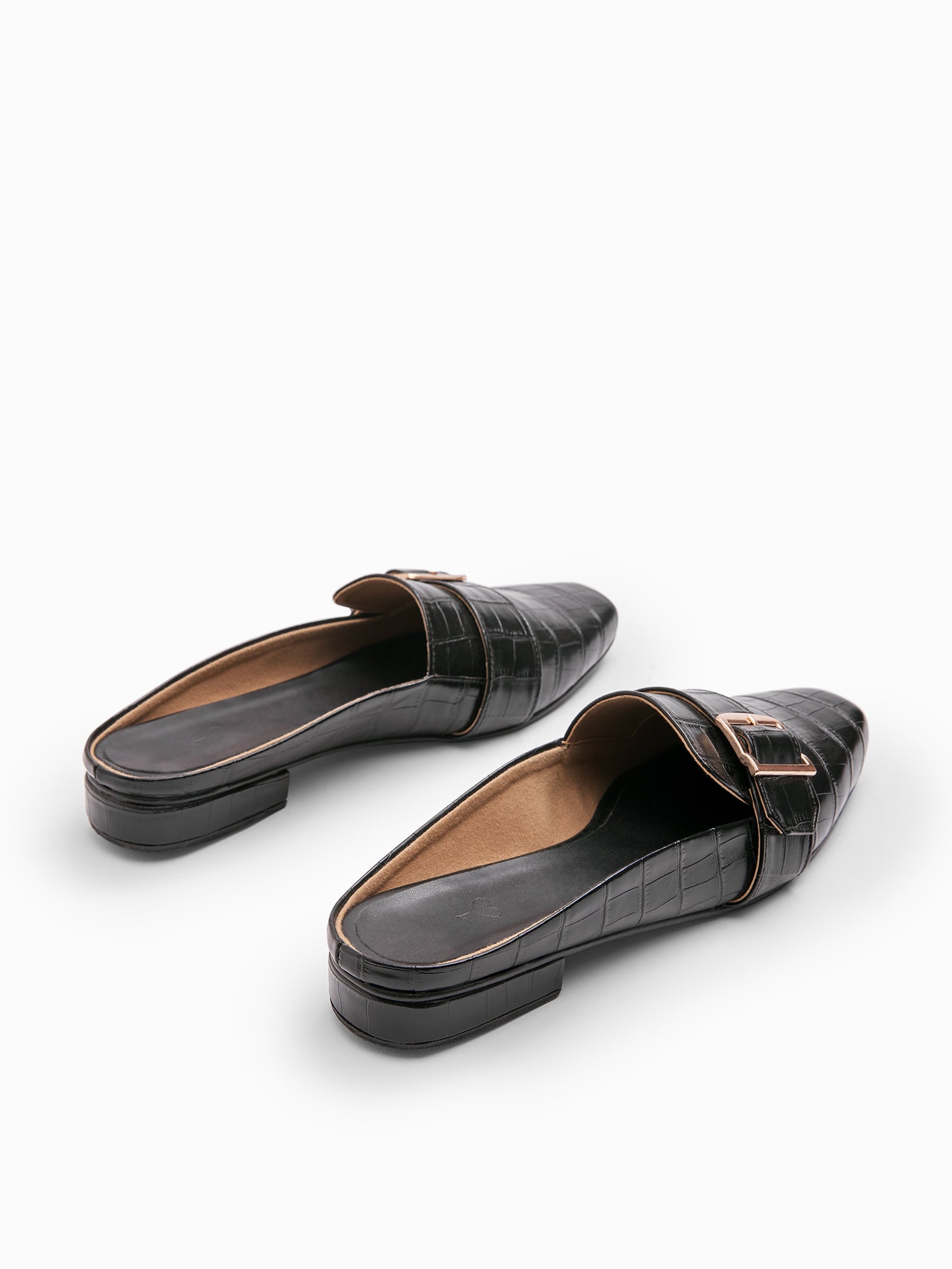 Black Buckle Detail Brogues
