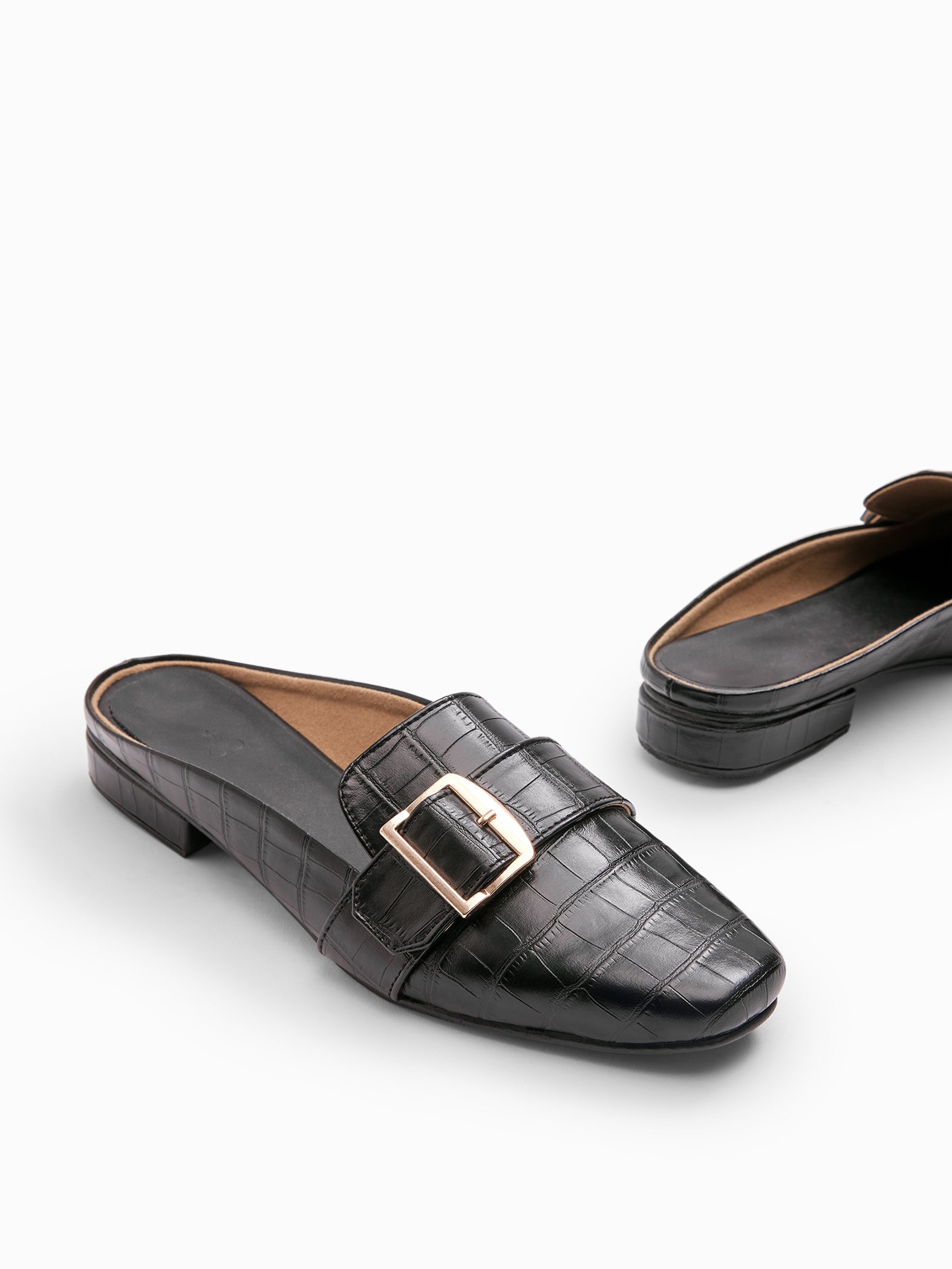Black Buckle Detail Brogues