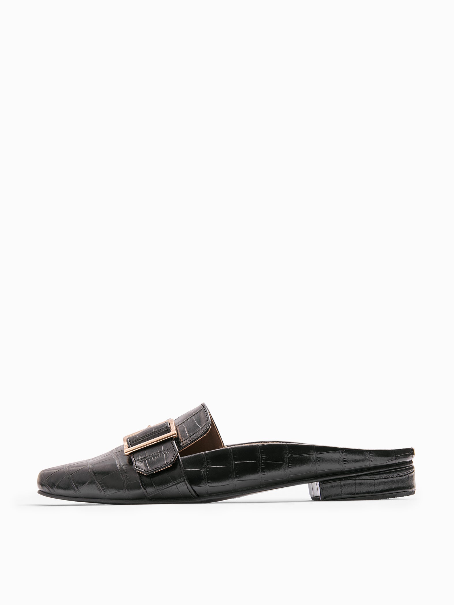 Black Buckle Detail Brogues