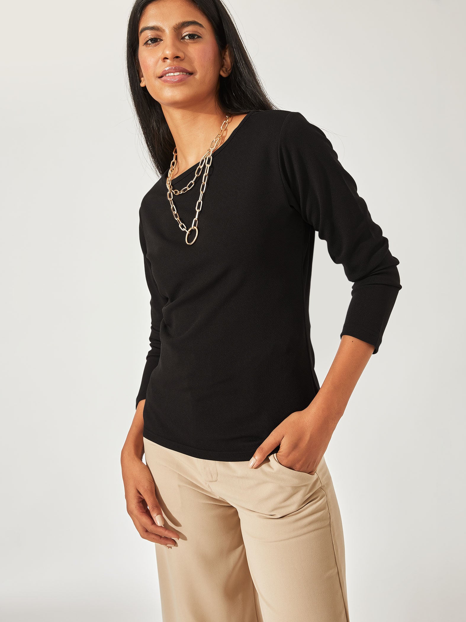 Black Full Sleeve Top