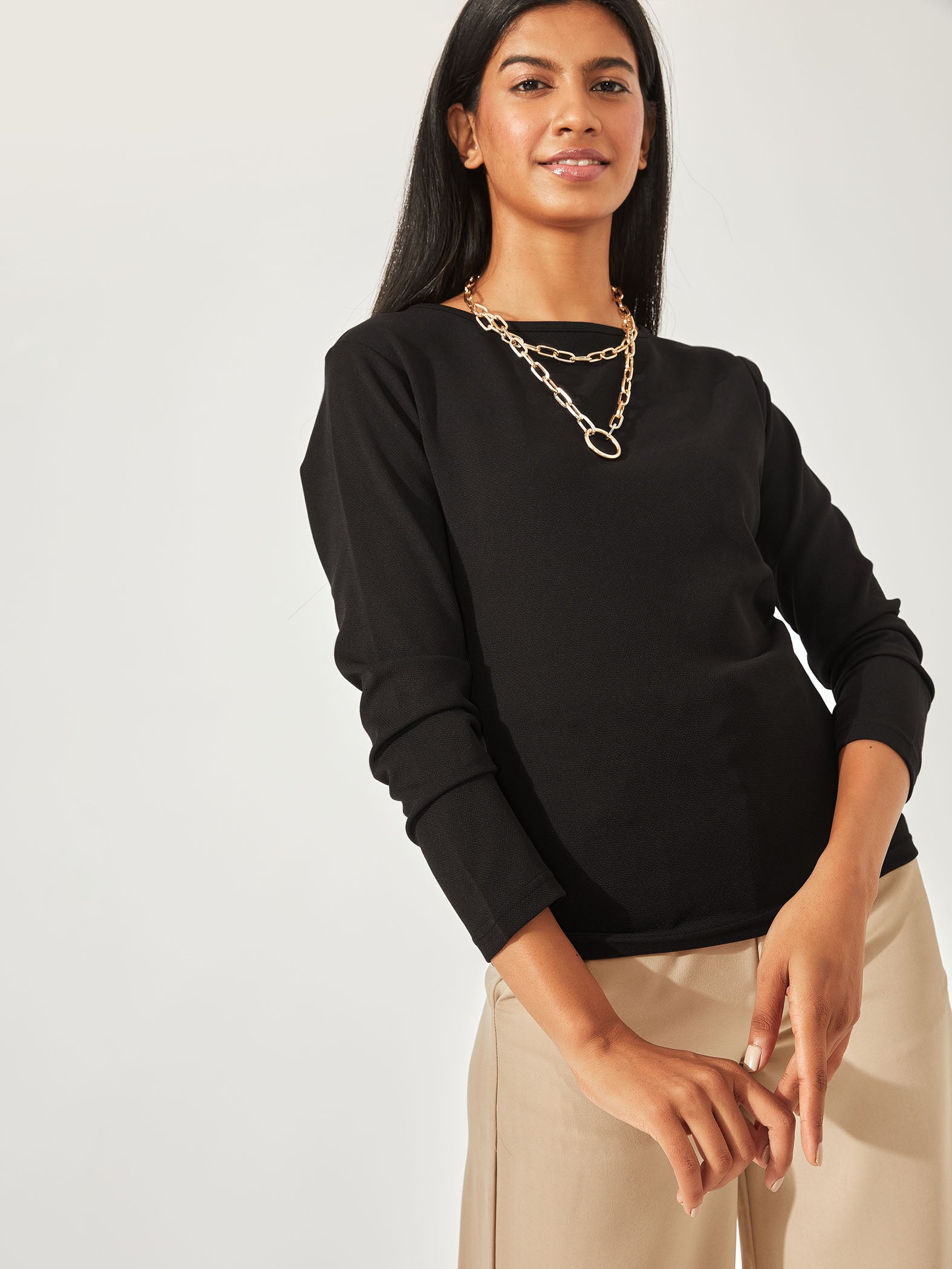 Black Full Sleeve Top