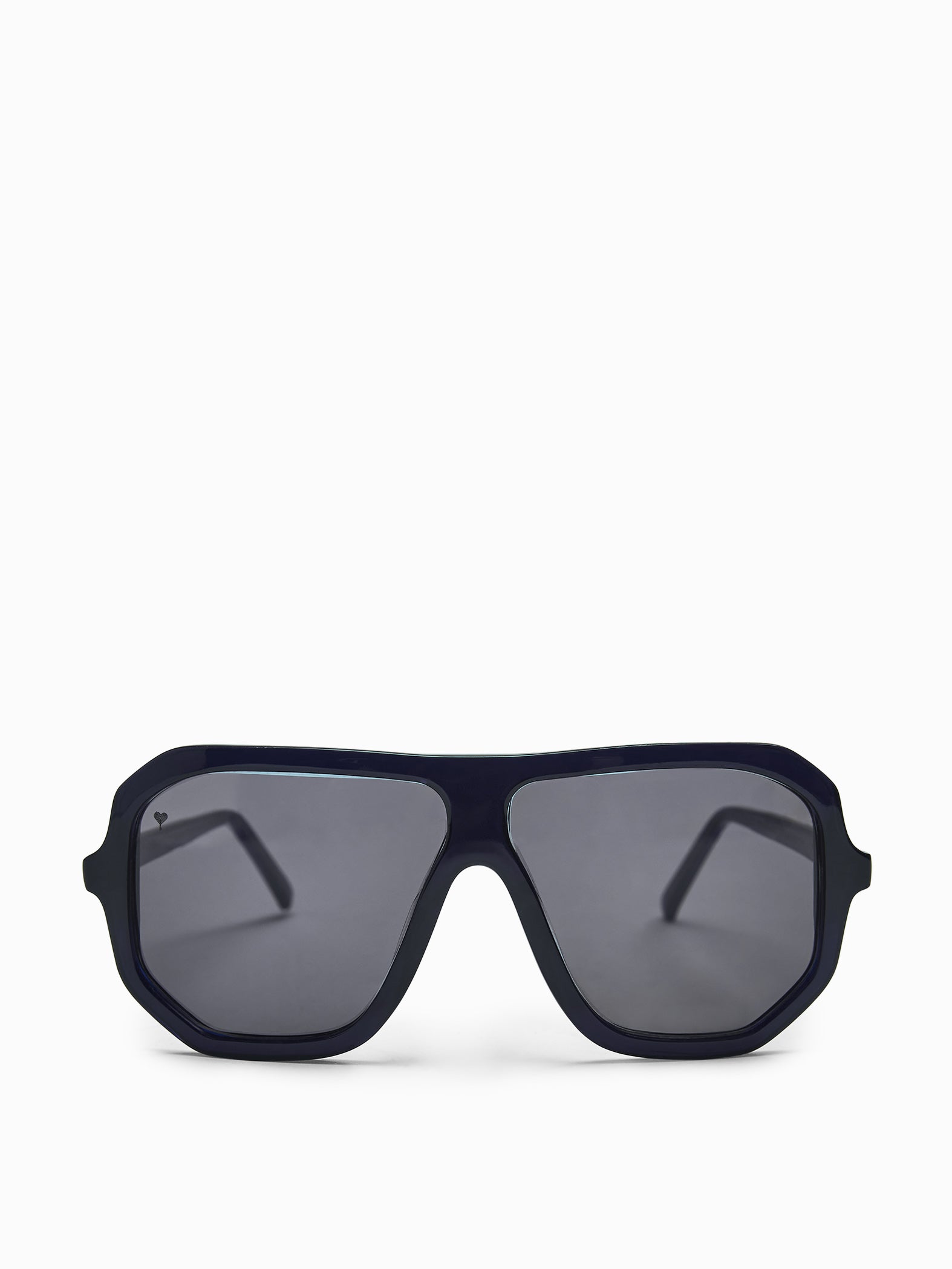 Black Oversized Rectangular Sunglasses