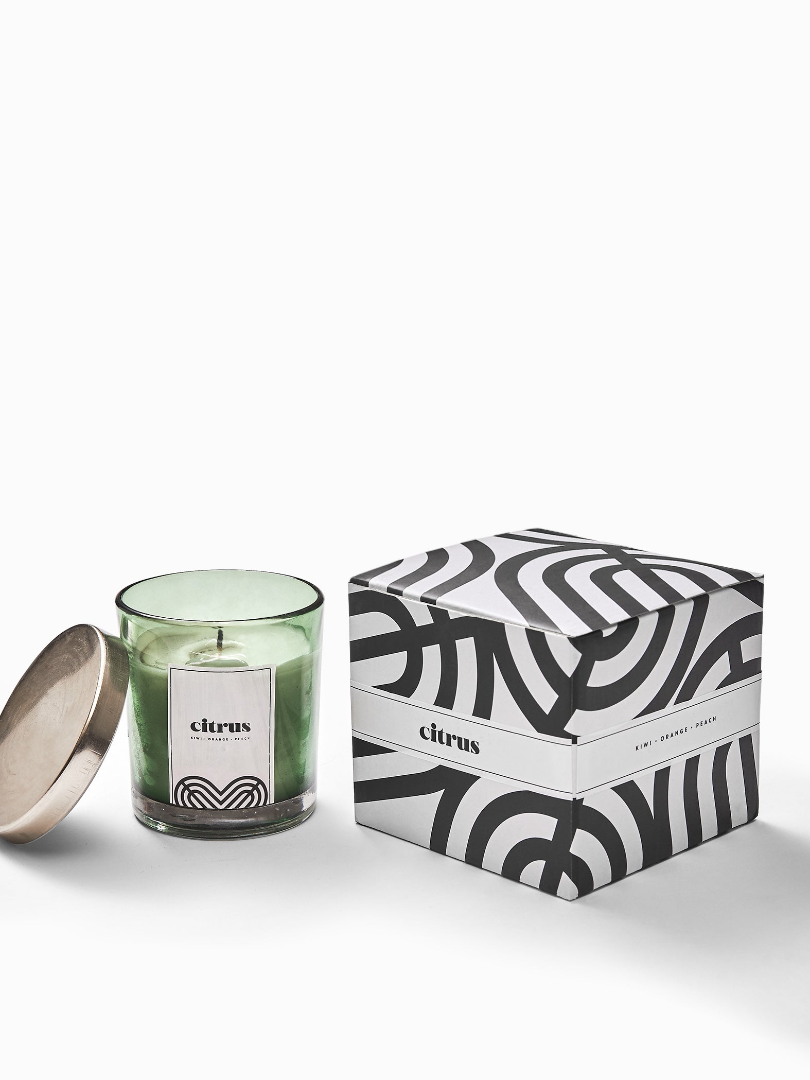 Glass Citrus Candle