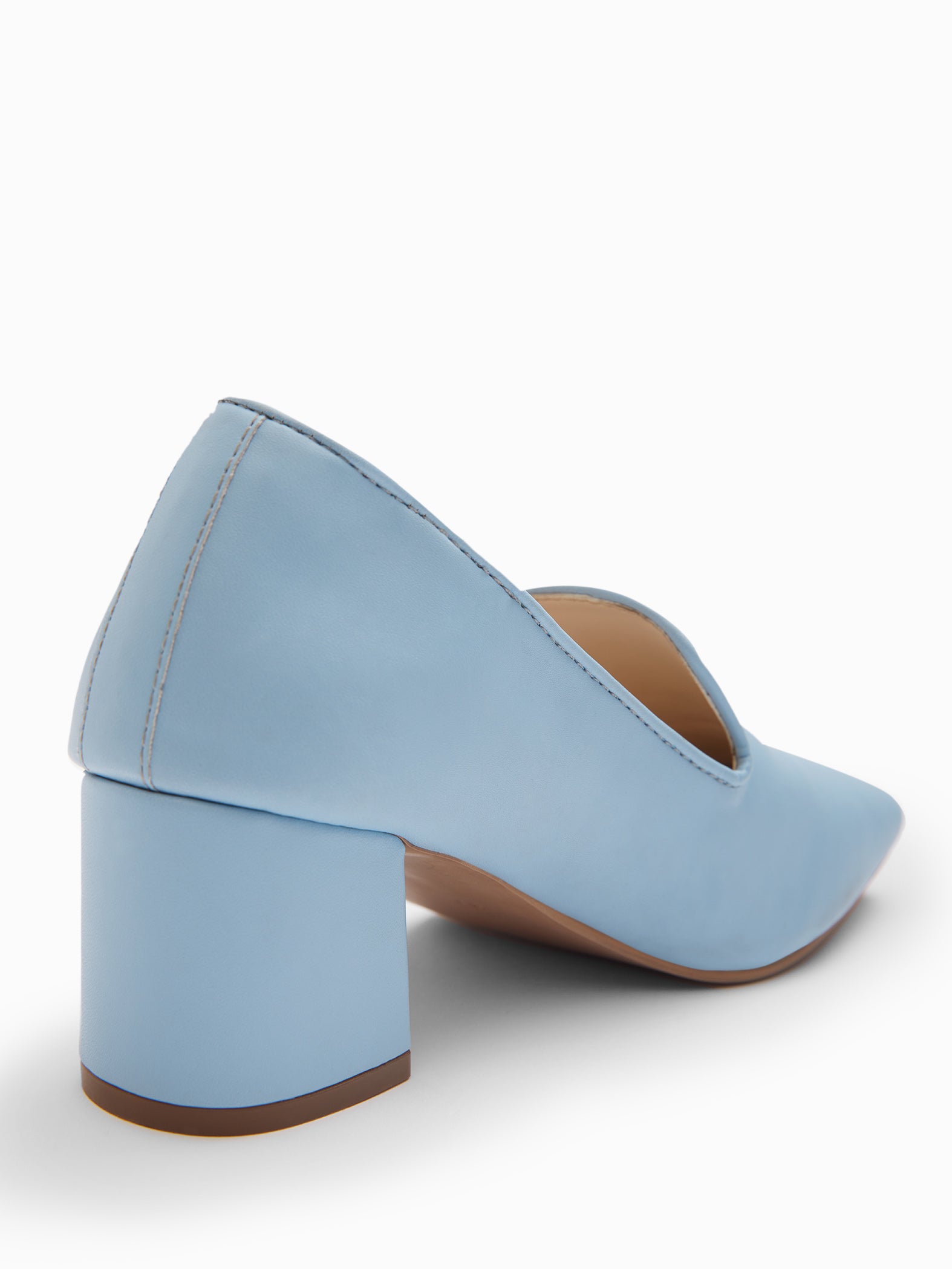 Ice Square Toe Heeled Loafers