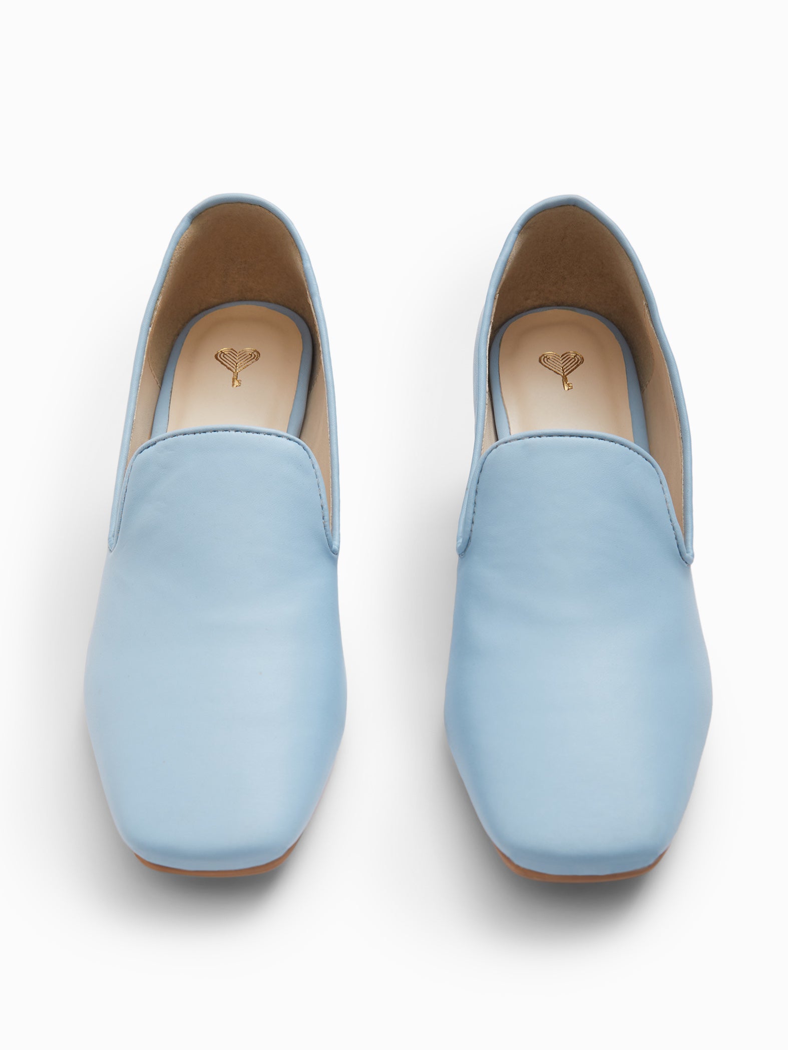Ice Square Toe Heeled Loafers