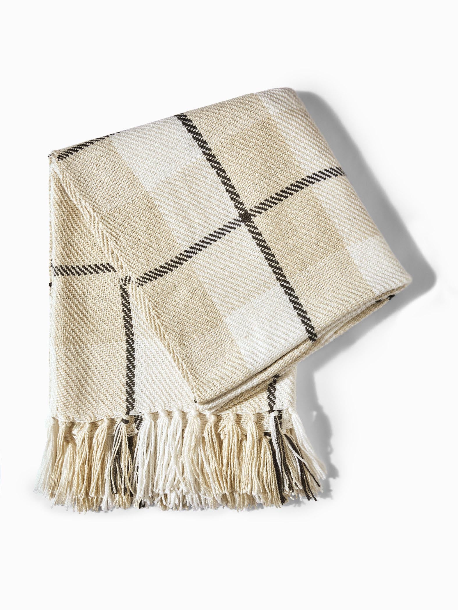 Monochrome Grid Throw