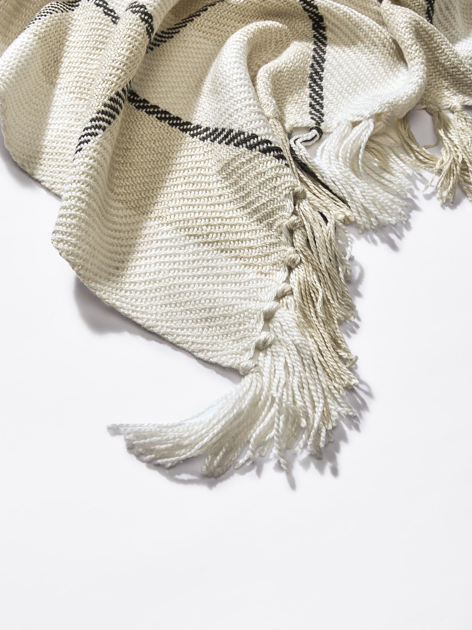 Monochrome Grid Throw