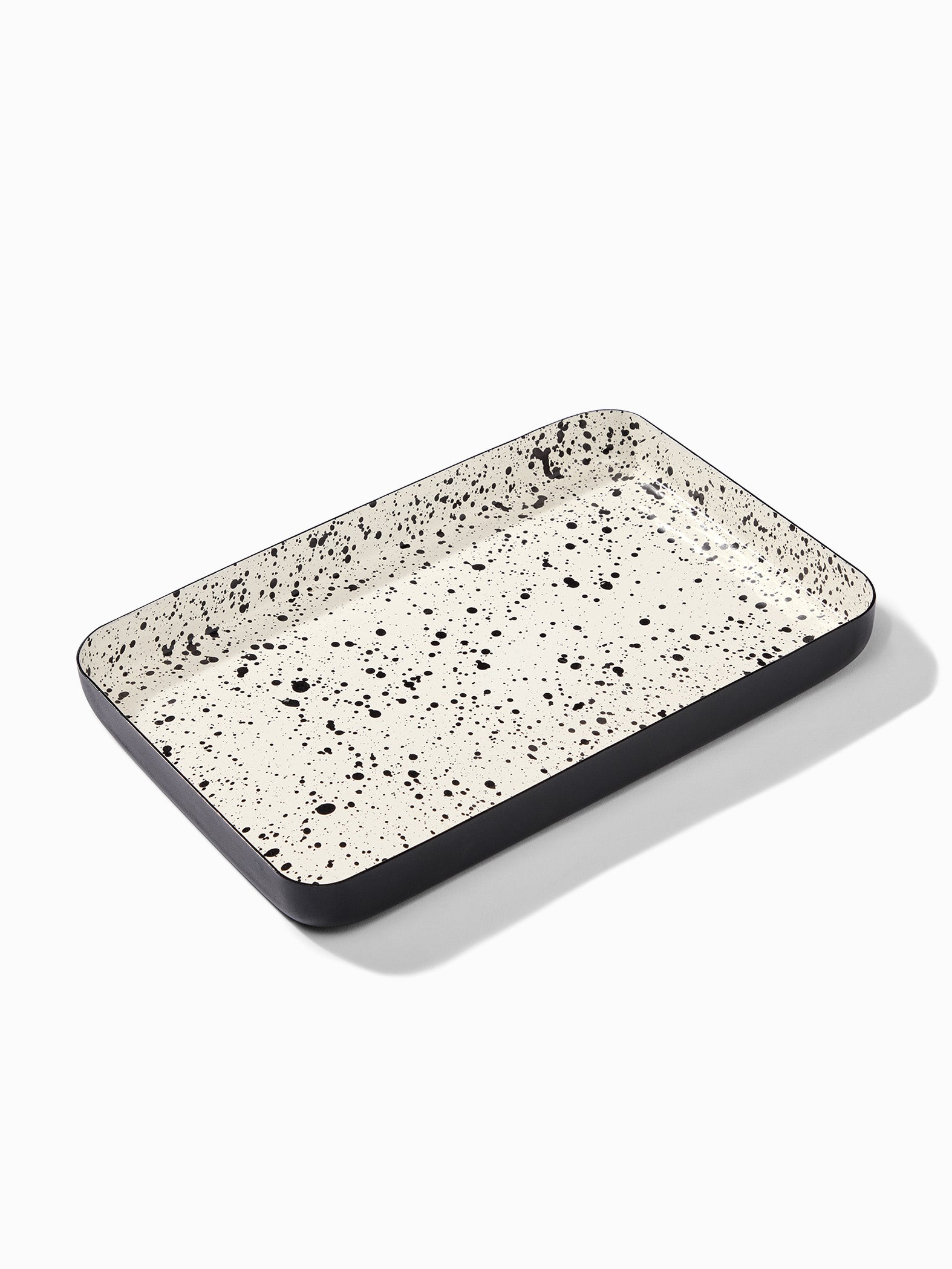 Monochrome Speckled Tray Small