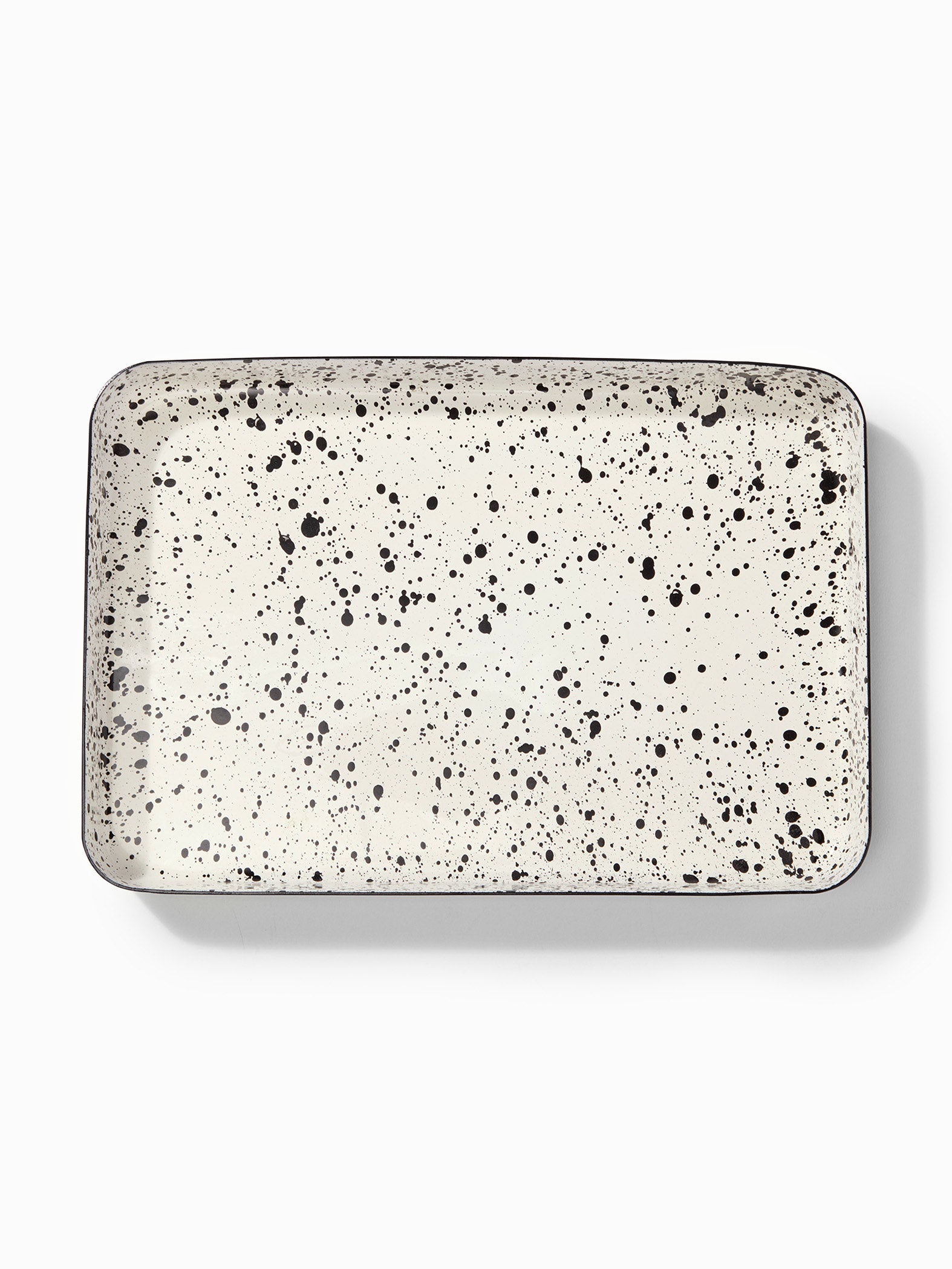 Monochrome Speckled Tray Small
