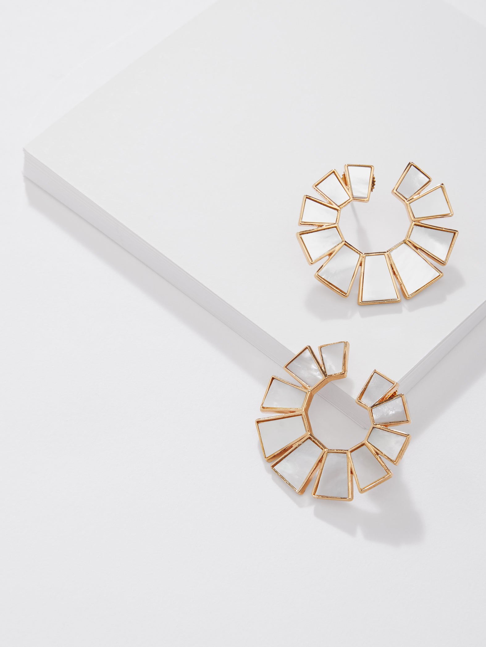 Mother of Pearl Oval Earrings