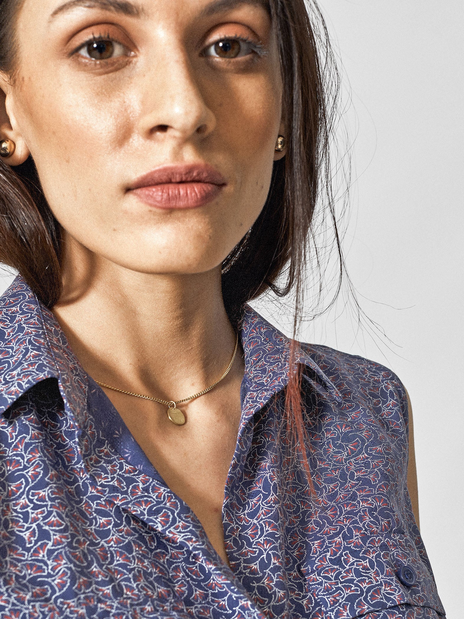 Spruce Blue Printed Shirt