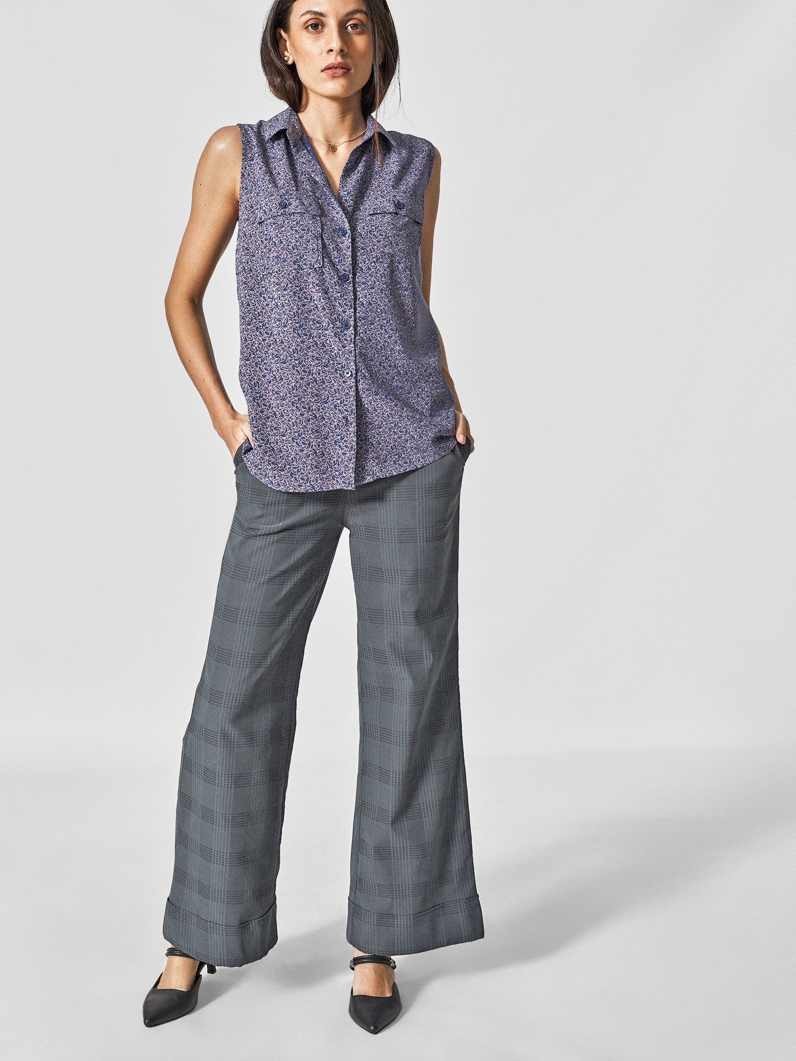 Spruce Blue Printed Shirt