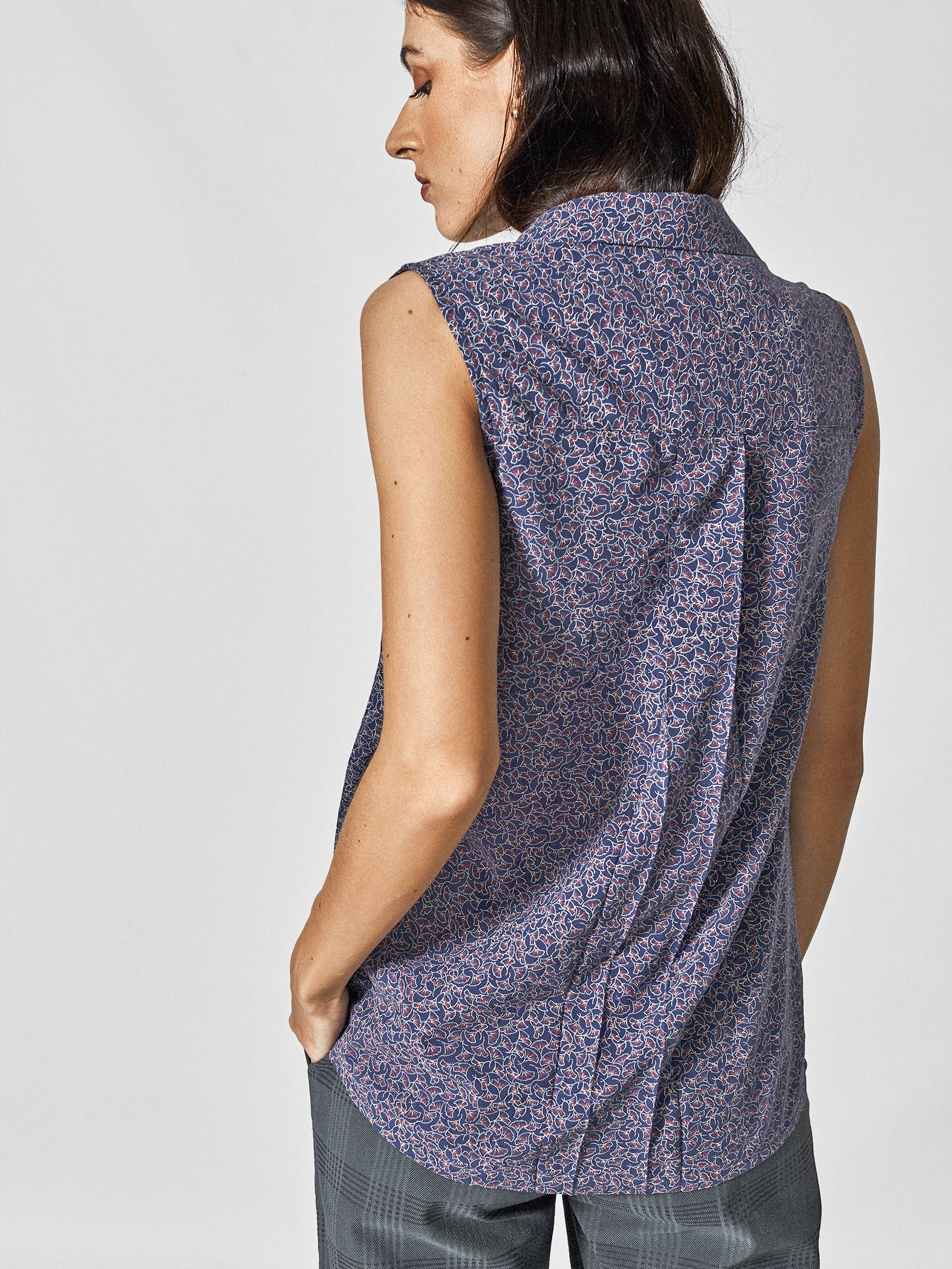 Spruce Blue Printed Shirt