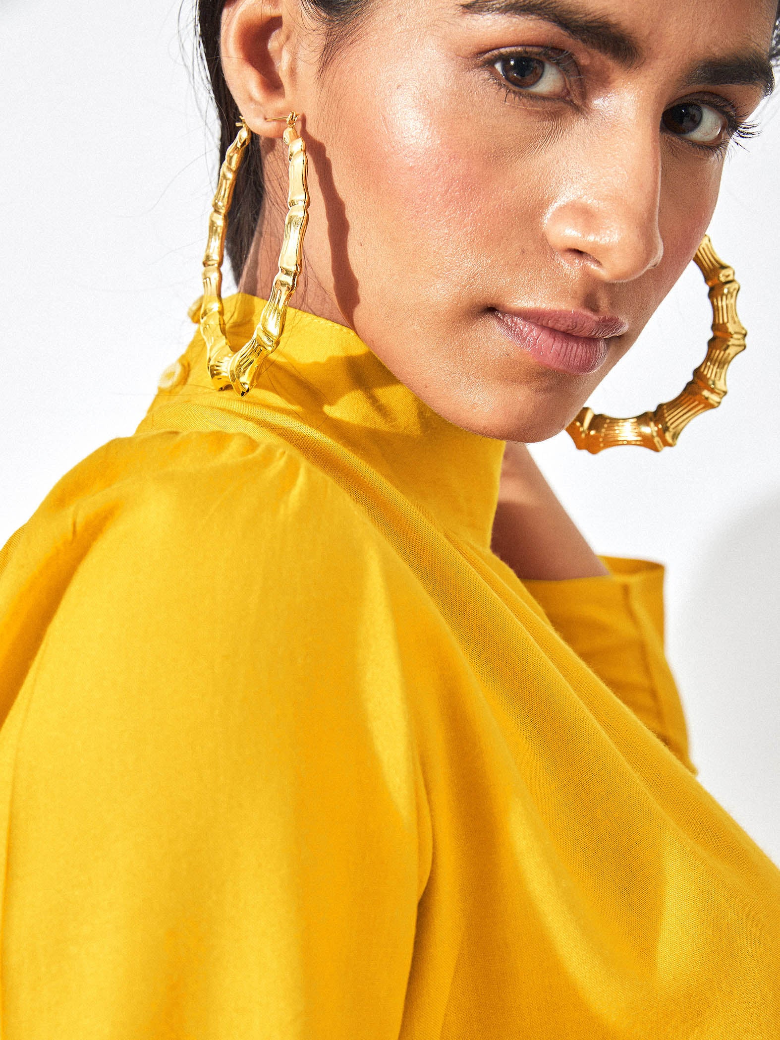 sunshine peplum high neck top