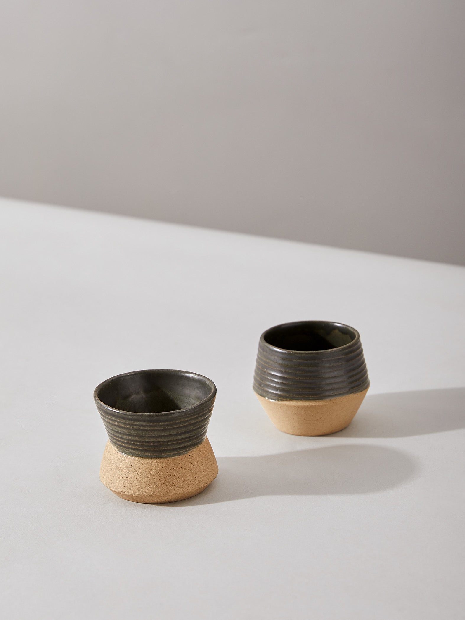 Charcoal & Beige Condiment Bowl Set