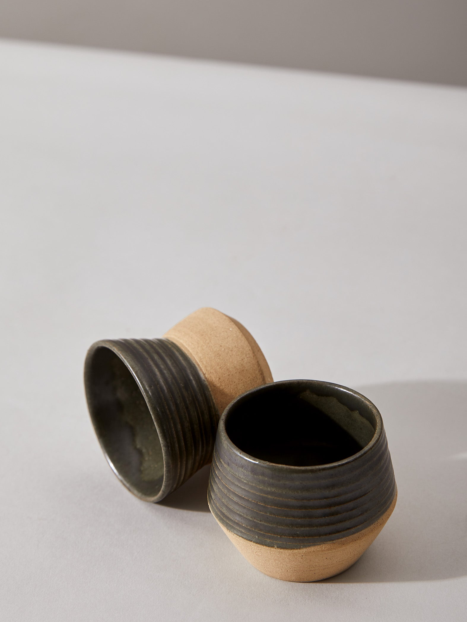 Charcoal & Beige Condiment Bowl Set