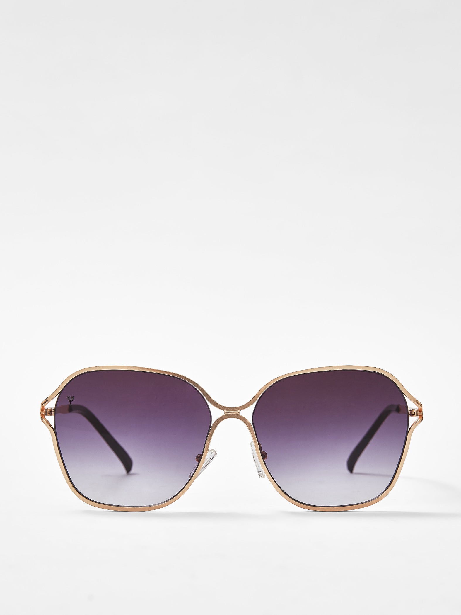 Purple Metallic Frame Sunglasses