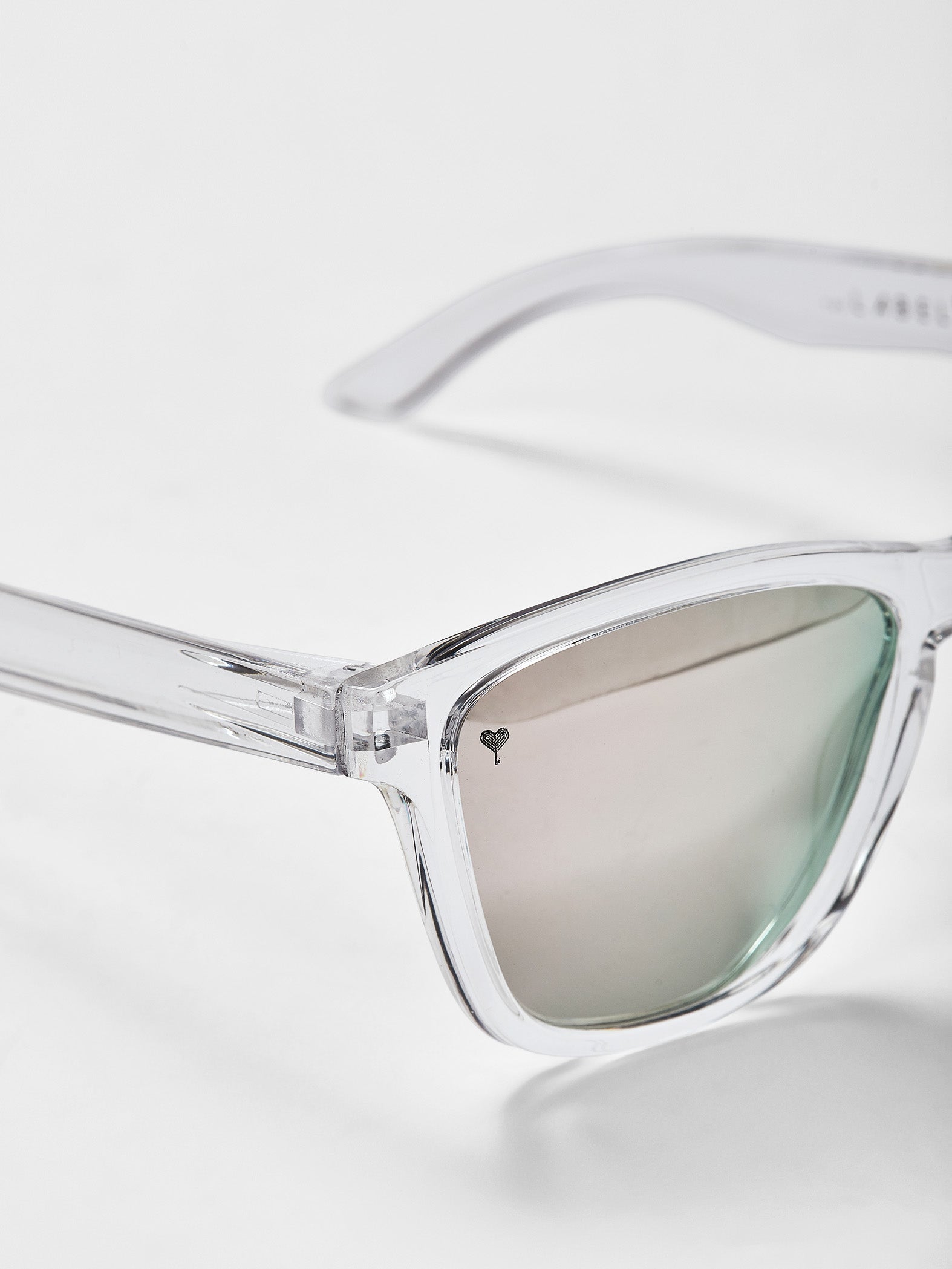 Clear Green Mirror Aviators