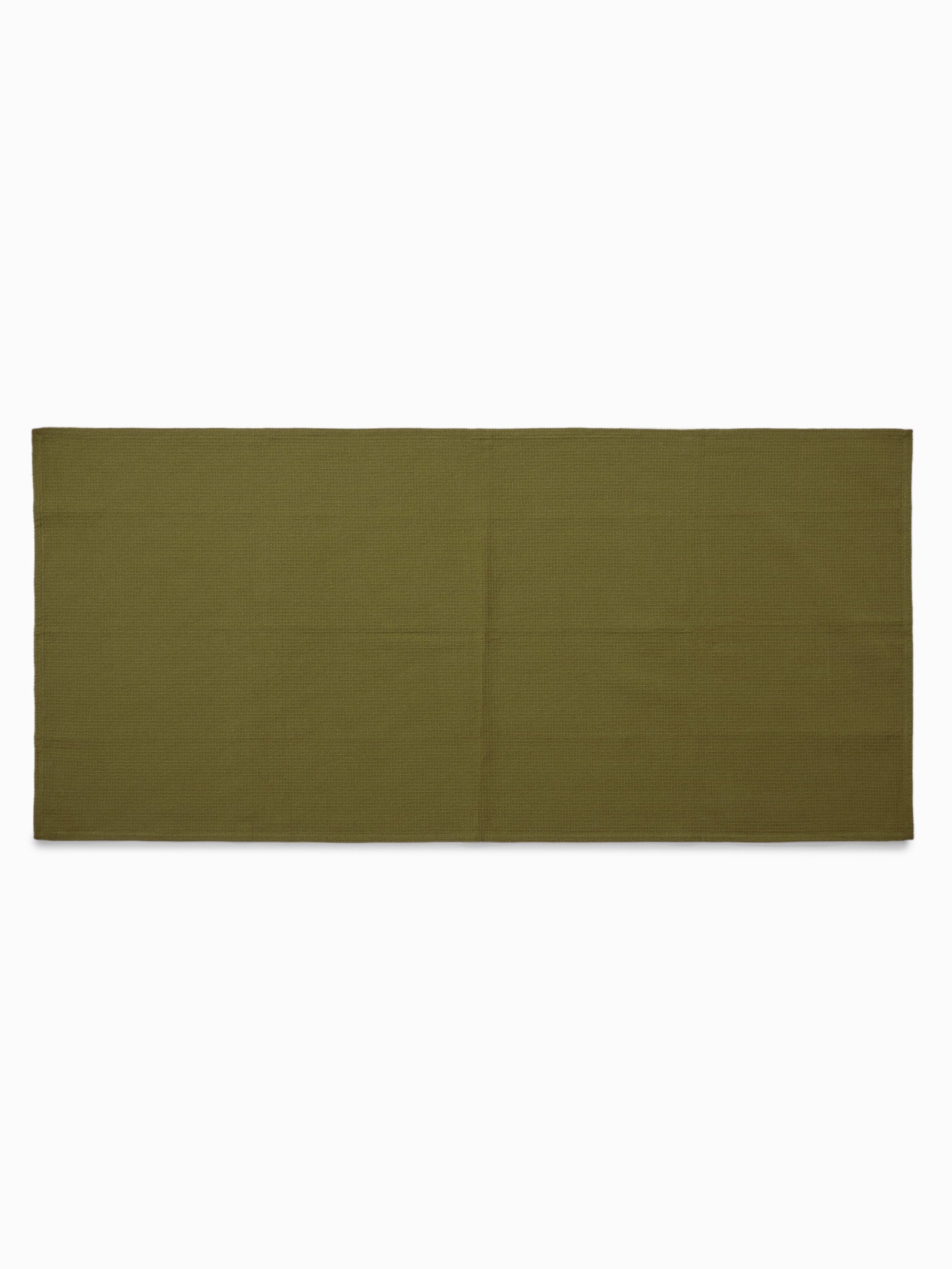 Olive Waffle Bath Towel