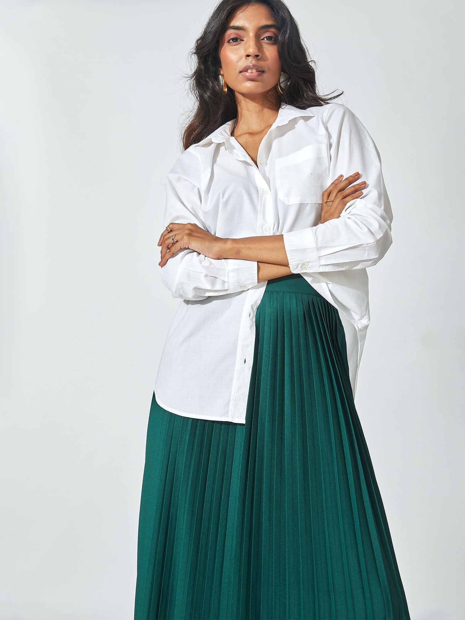 White Single Pocket Shirt