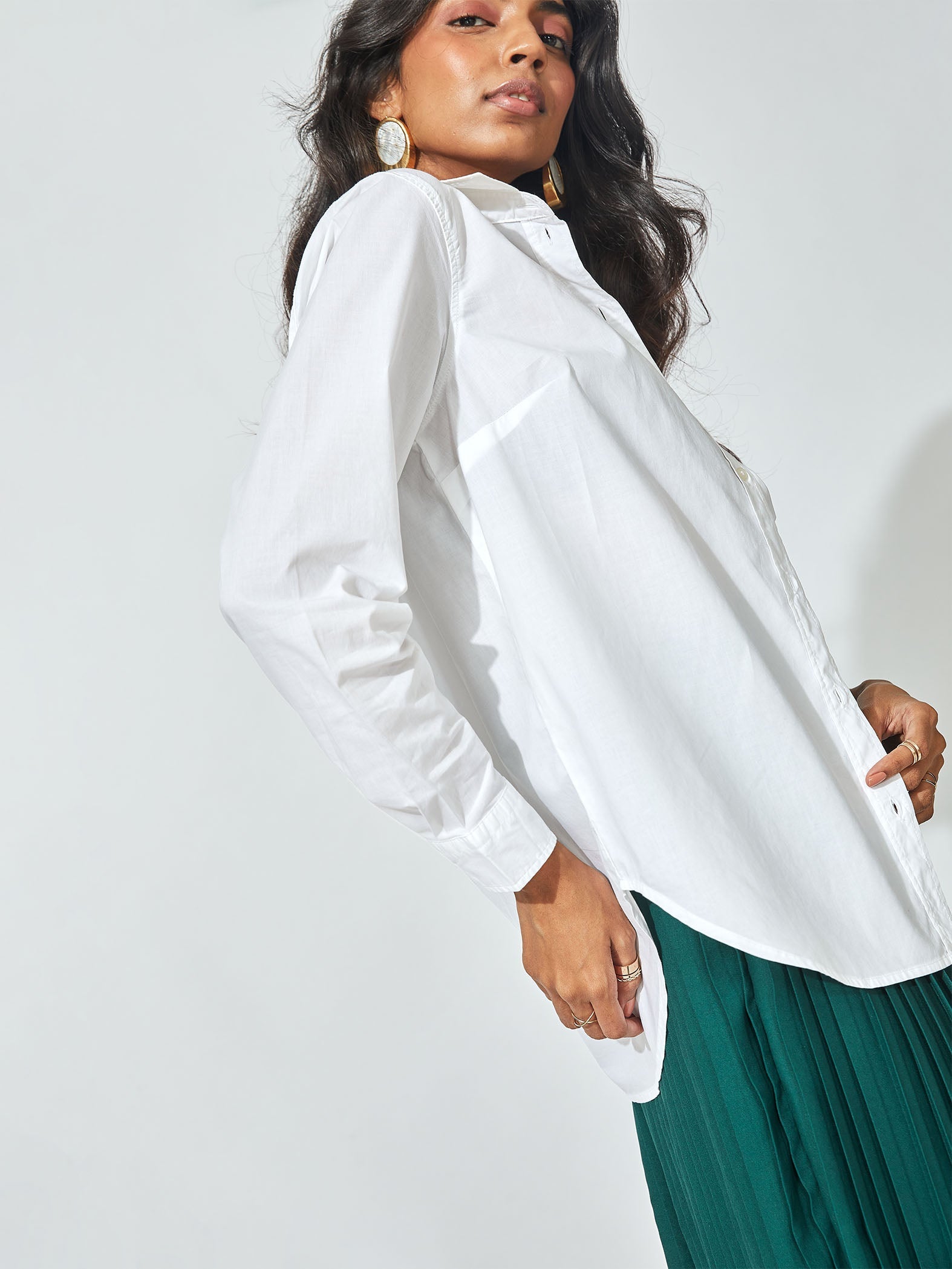 White Single Pocket Shirt