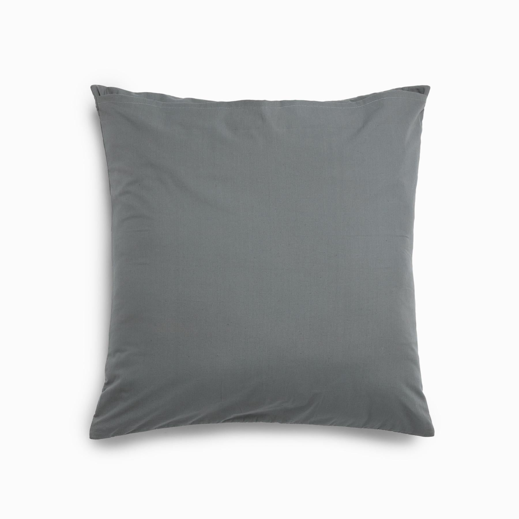 Charcoal Grid Quilted Shams