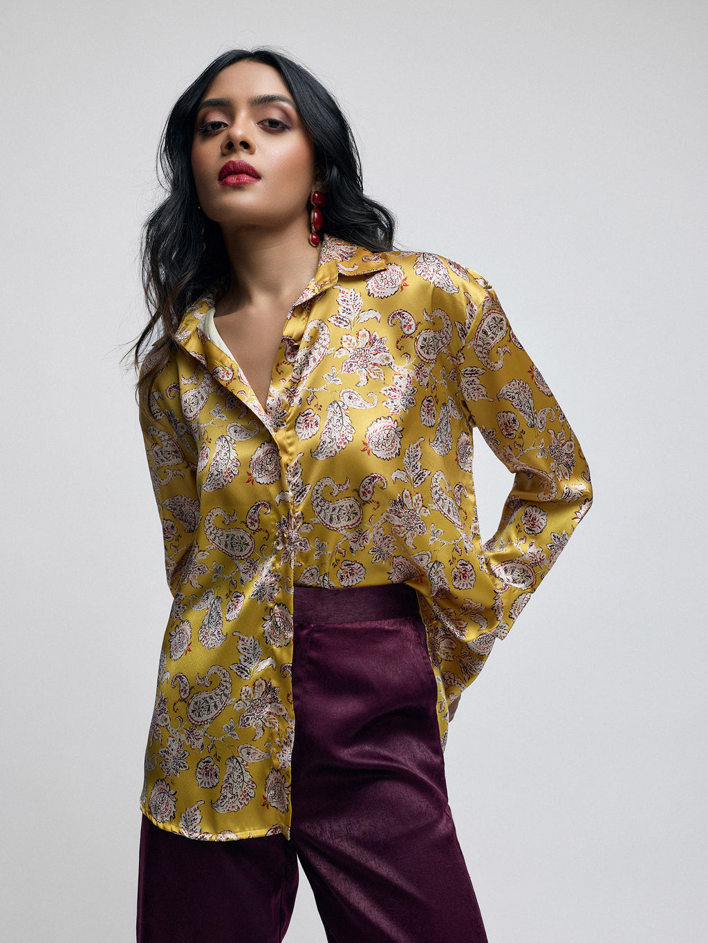 Amber Paisley Oversized Shirt