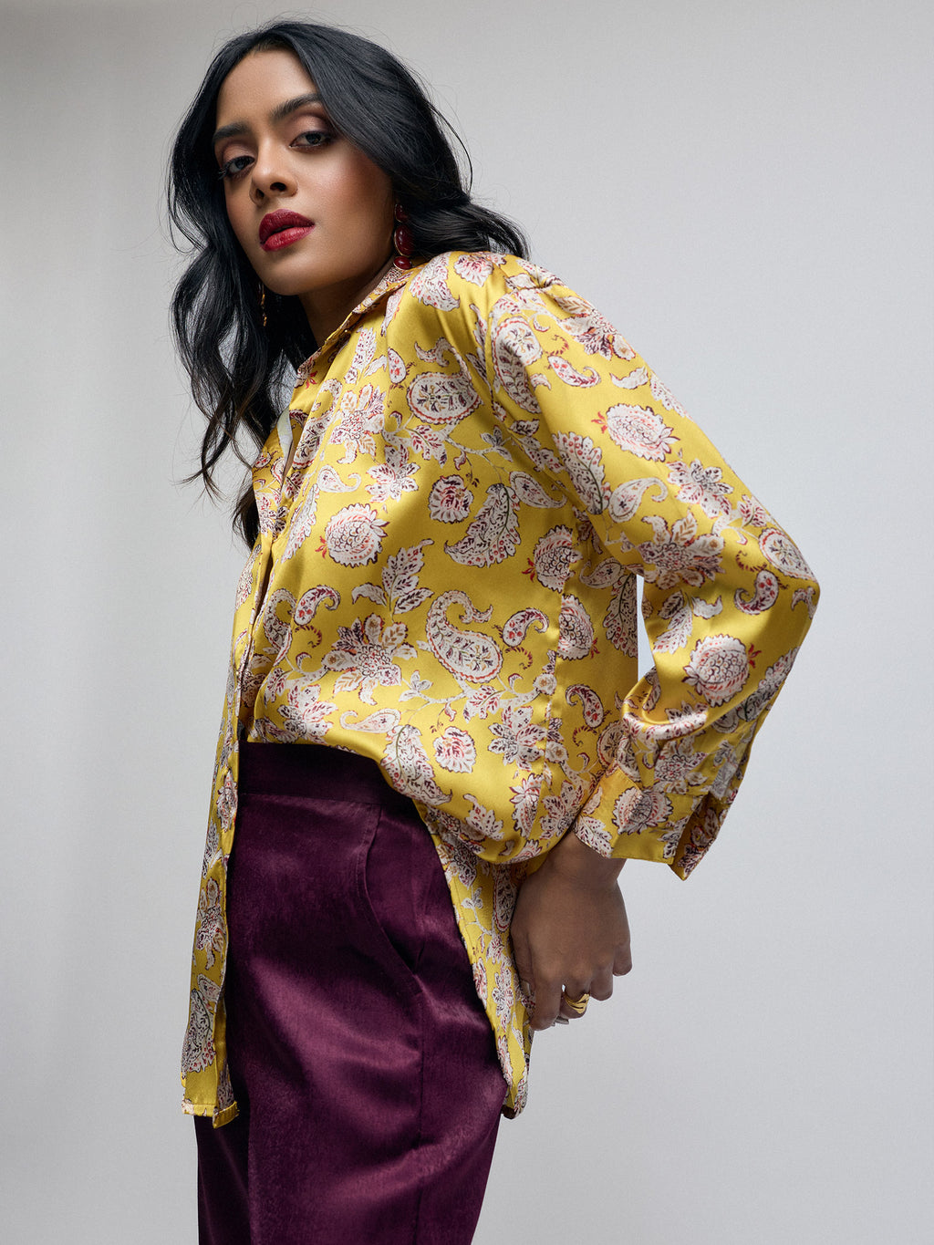 Amber Paisley Oversized Shirt