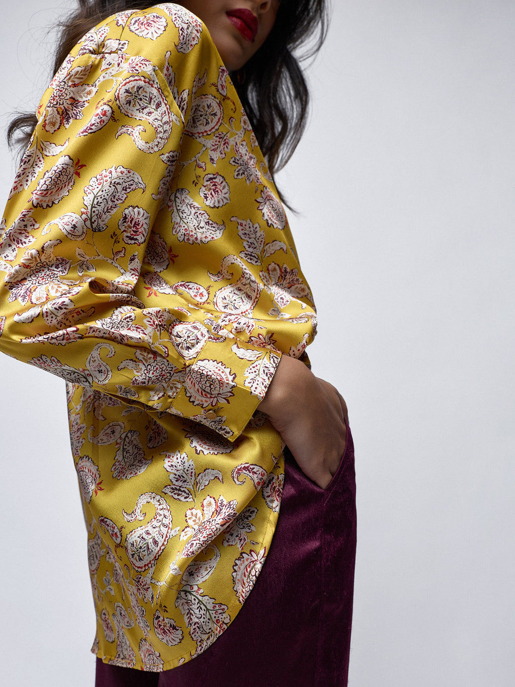 Amber Paisley Oversized Shirt