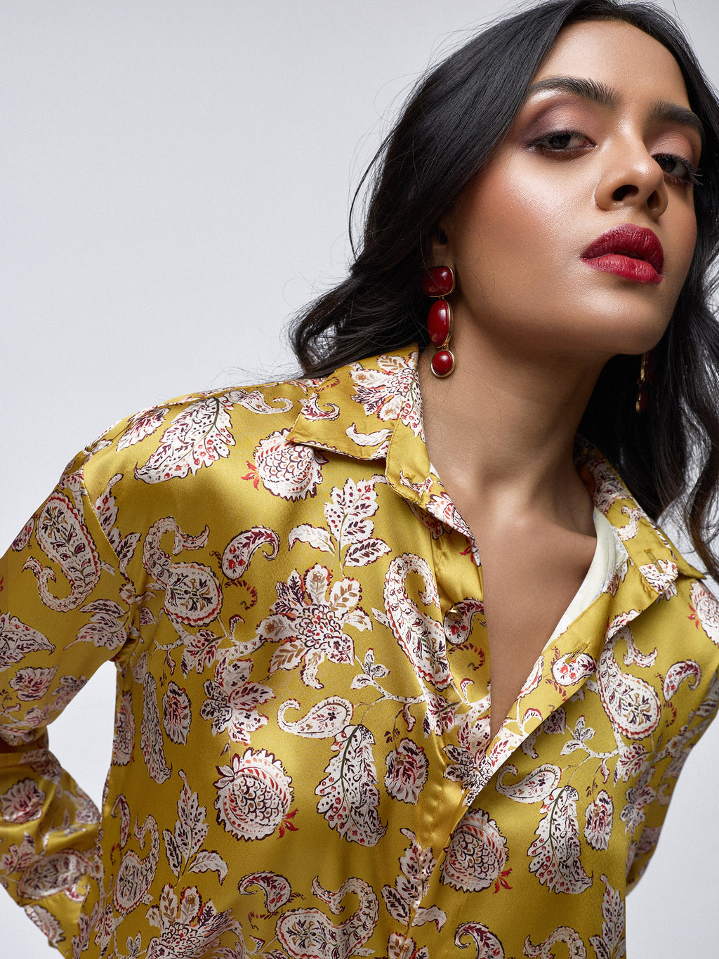 Amber Paisley Oversized Shirt