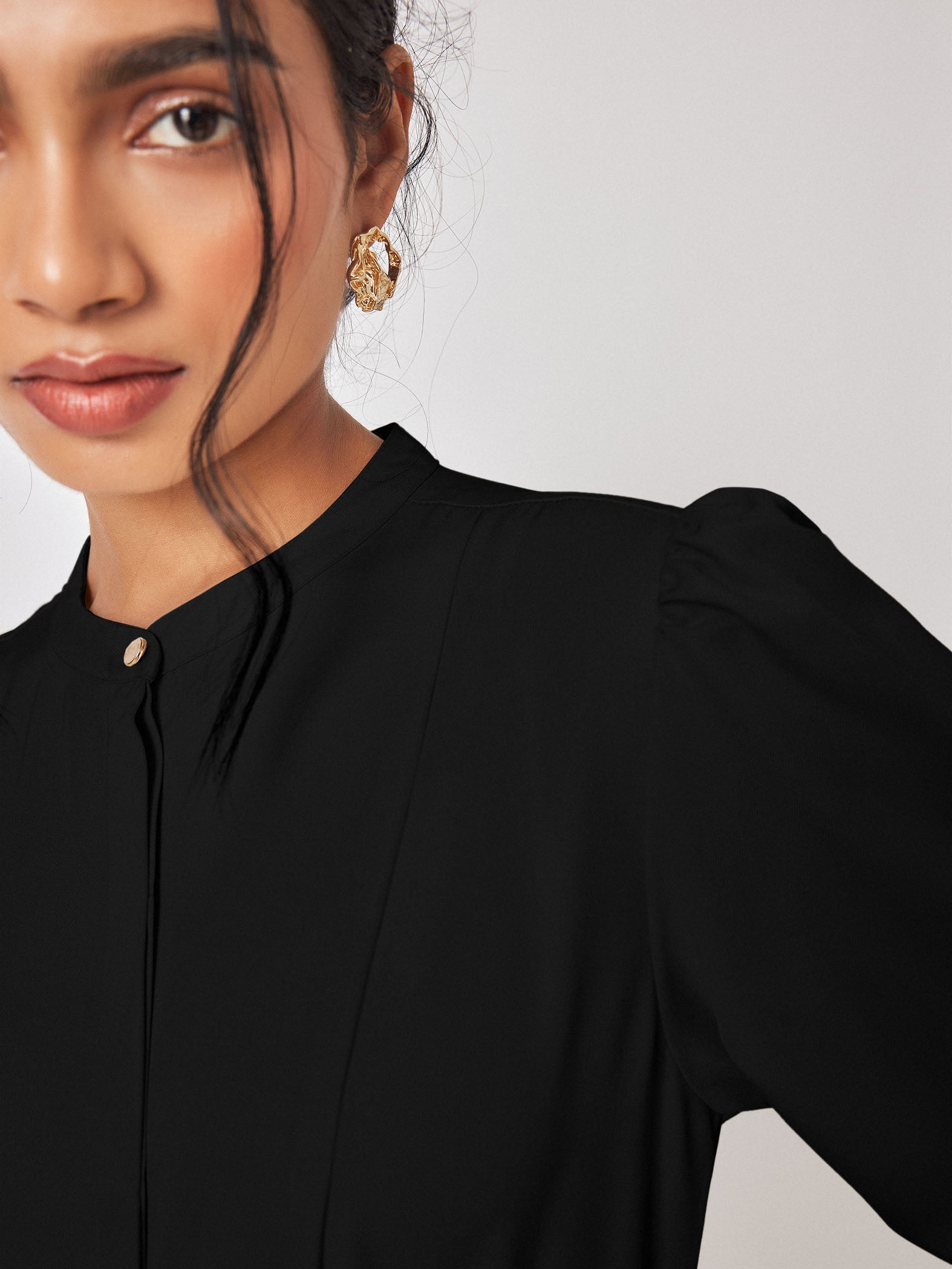 Black Double Belted Dress