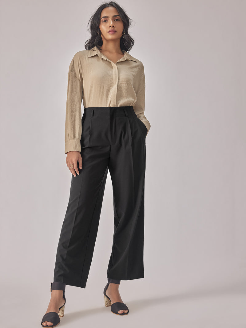 Pleated Pants Ladies Trousers