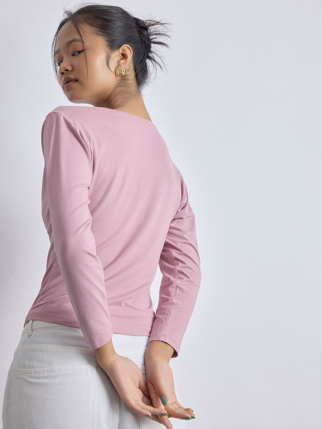 Bubblegum Knit Cowl Top