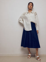 Buttercream Lace Insert Shirt