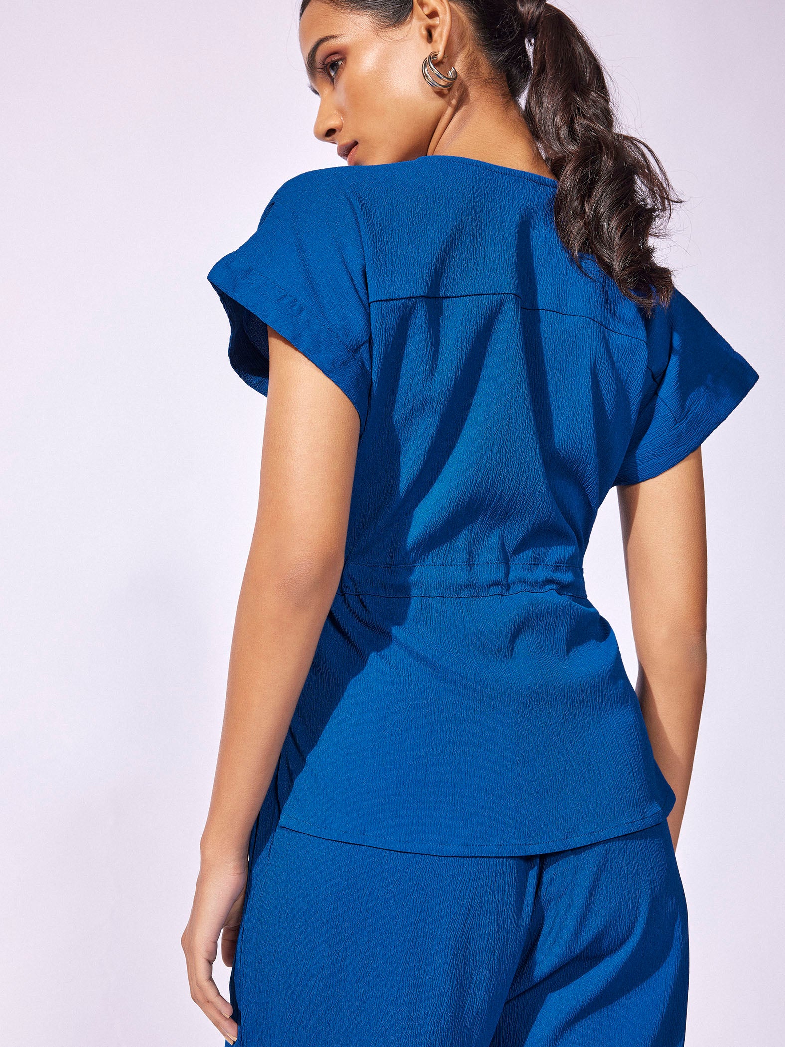 Cobalt Extended Shoulder Top