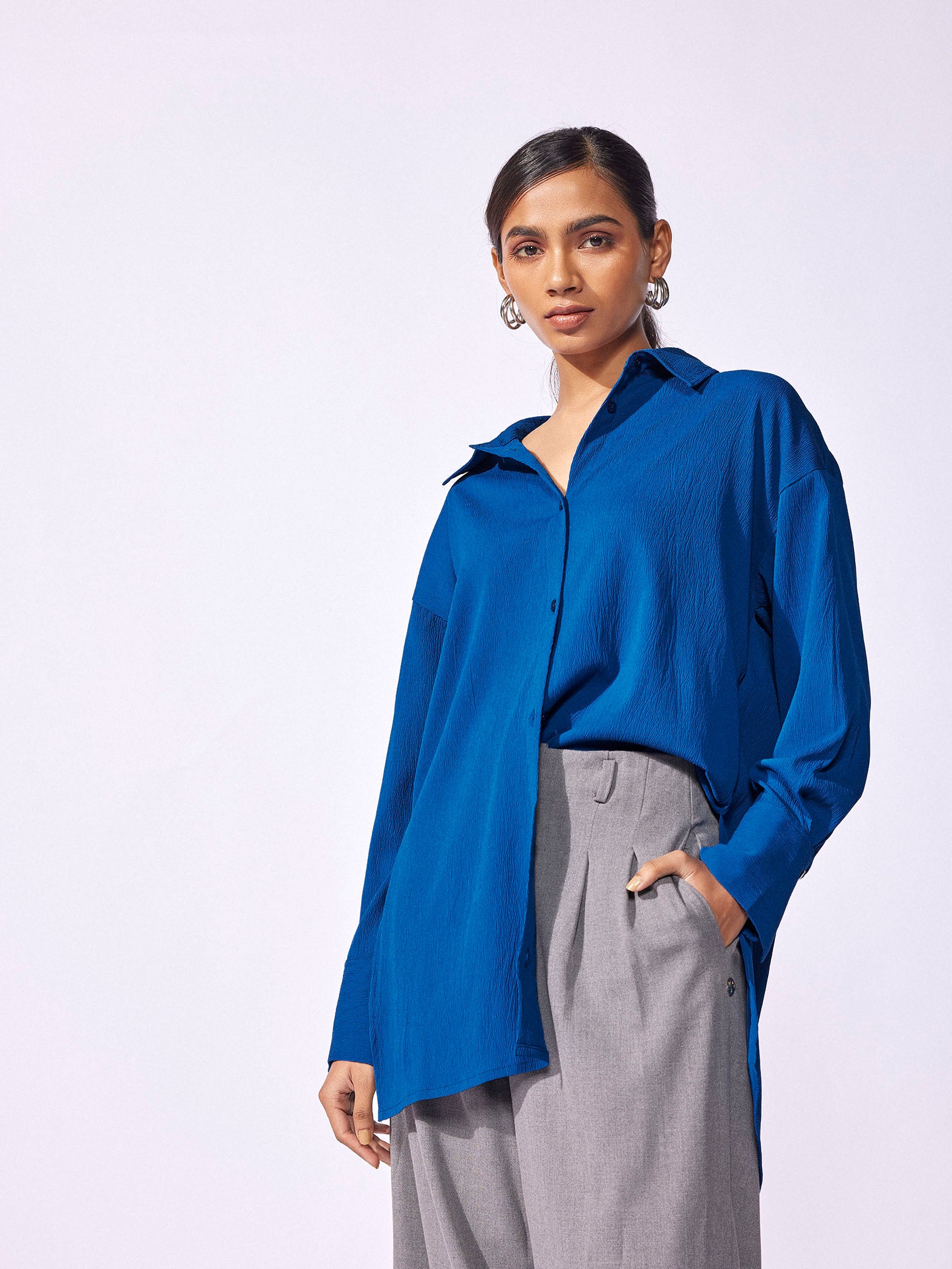 Cobalt Oversized Shirt