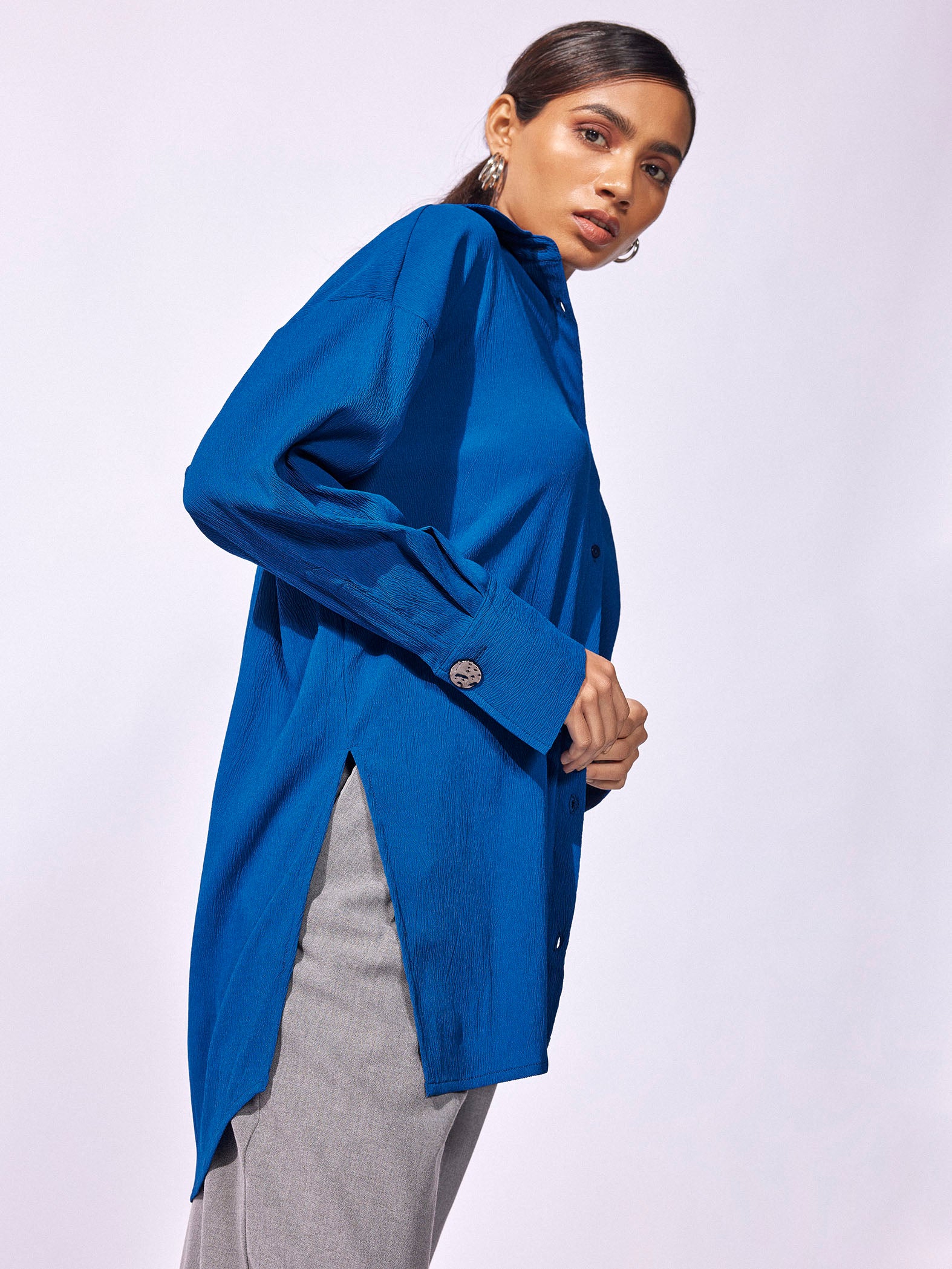 Cobalt Oversized Shirt