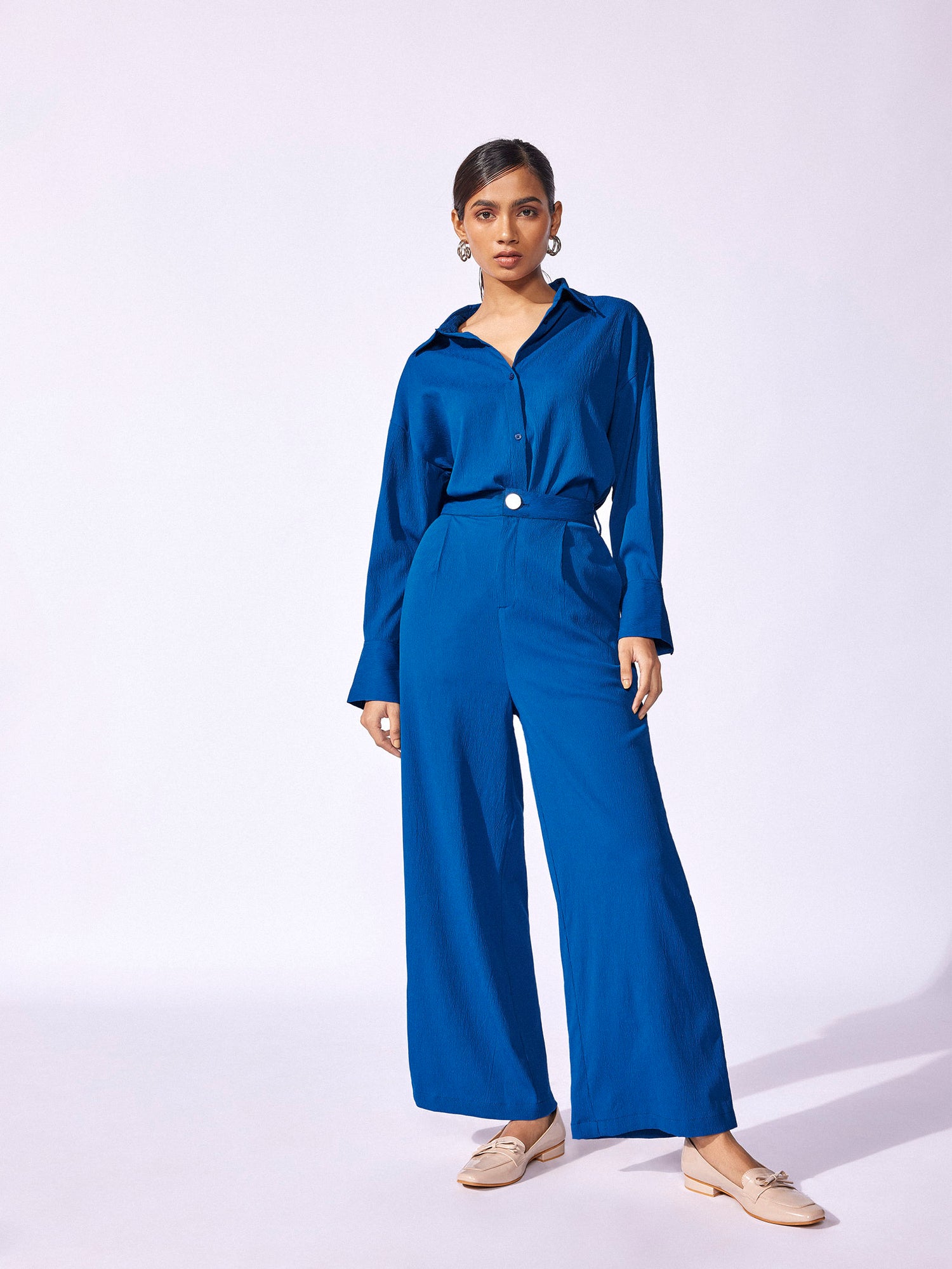 Cobalt Wide Leg Pants