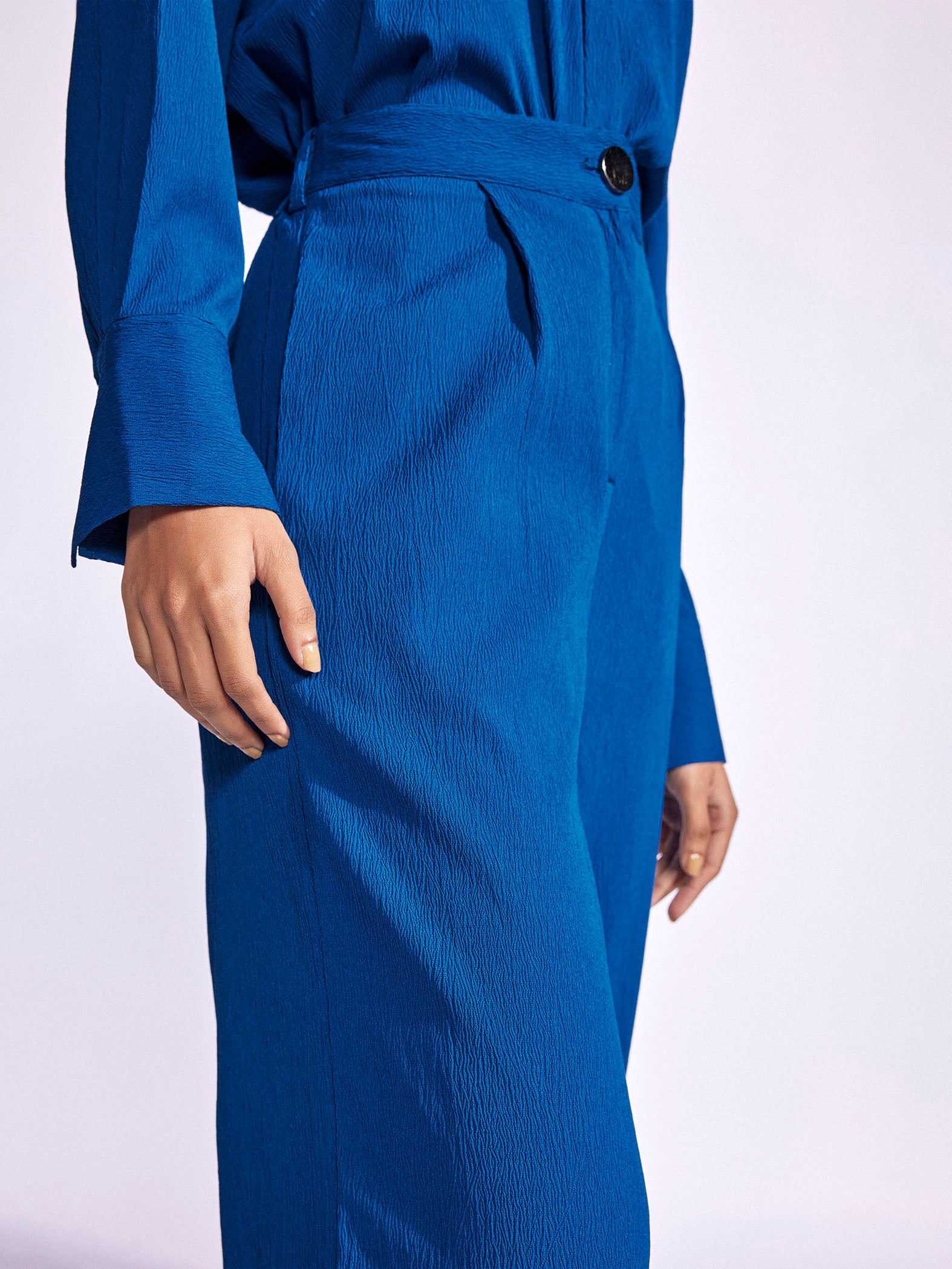 Cobalt Wide Leg Pants