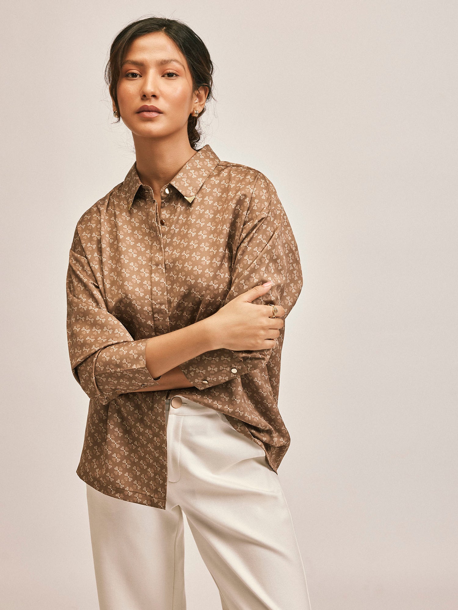 Coffee Key Monogram Shirt