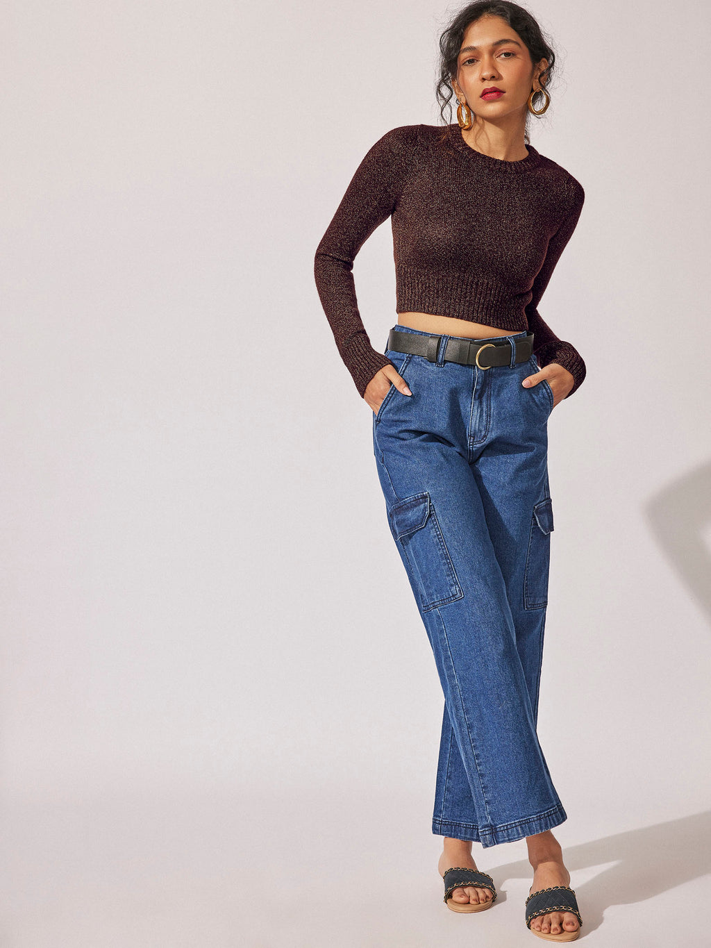 Coffee Turtle Neck Jumper