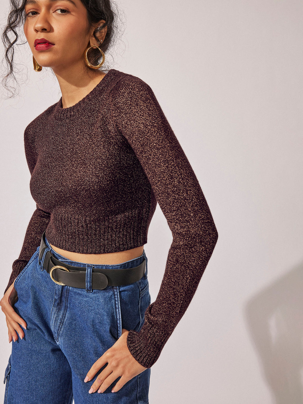 Coffee Turtle Neck Jumper