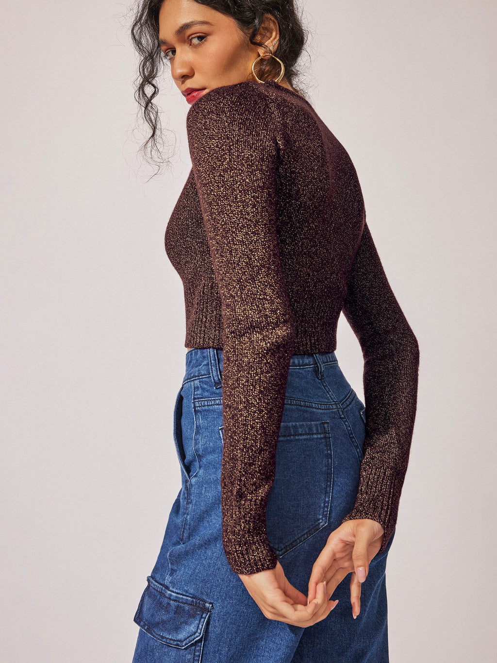 Coffee Turtle Neck Jumper