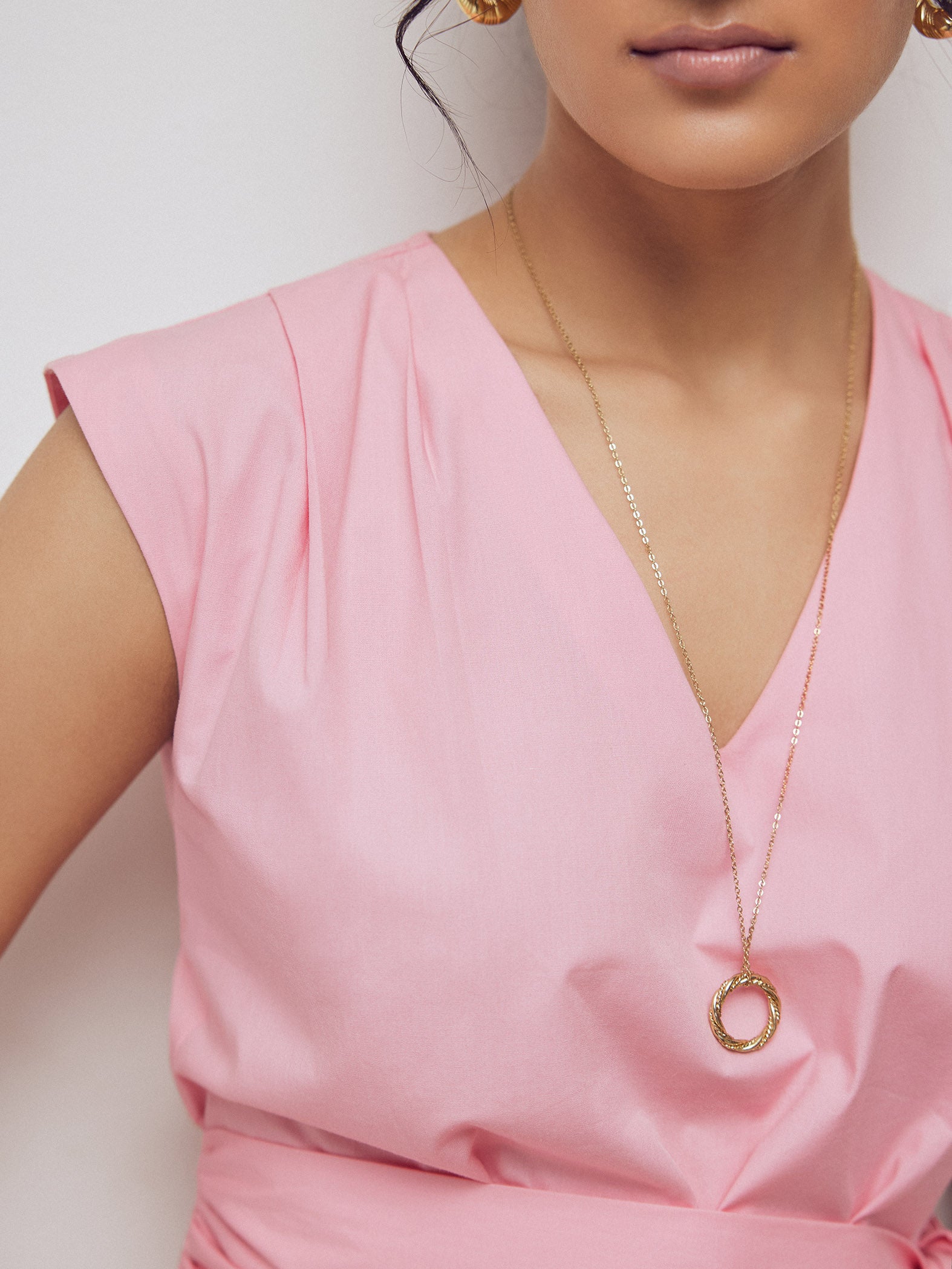 Cotton Candy Pink Belted Top