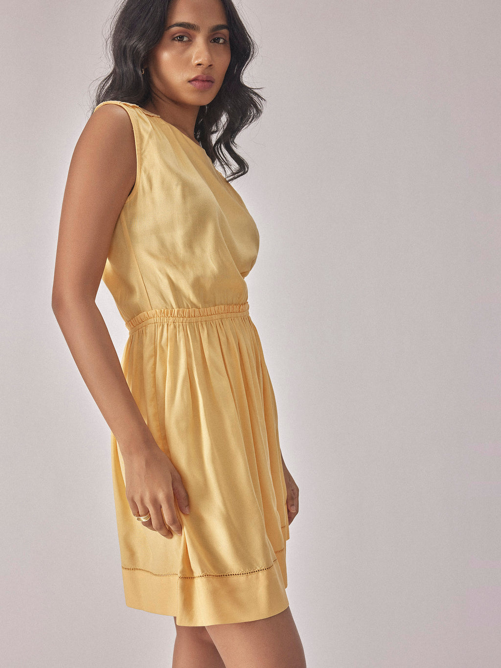 Dandelion Ruffled Waist Dress