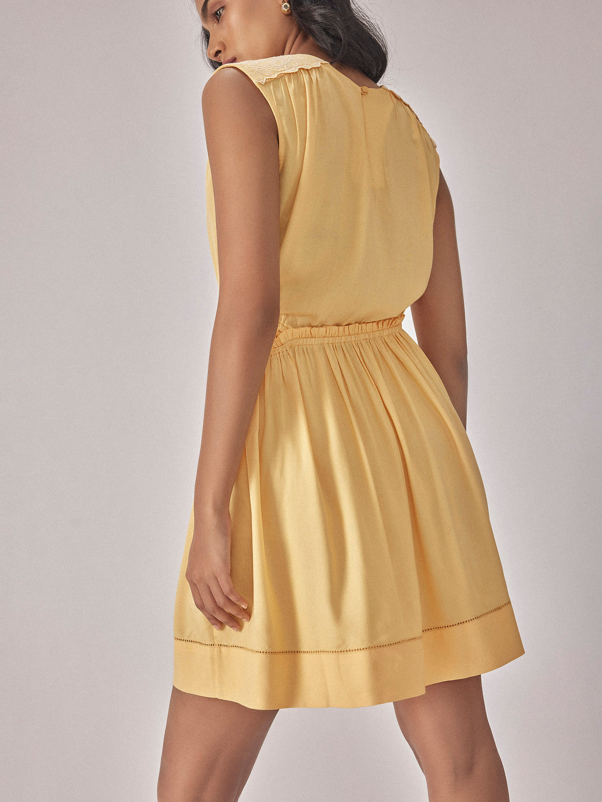 Dandelion Ruffled Waist Dress