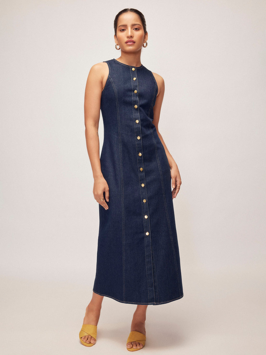 Denim Button Down Dress