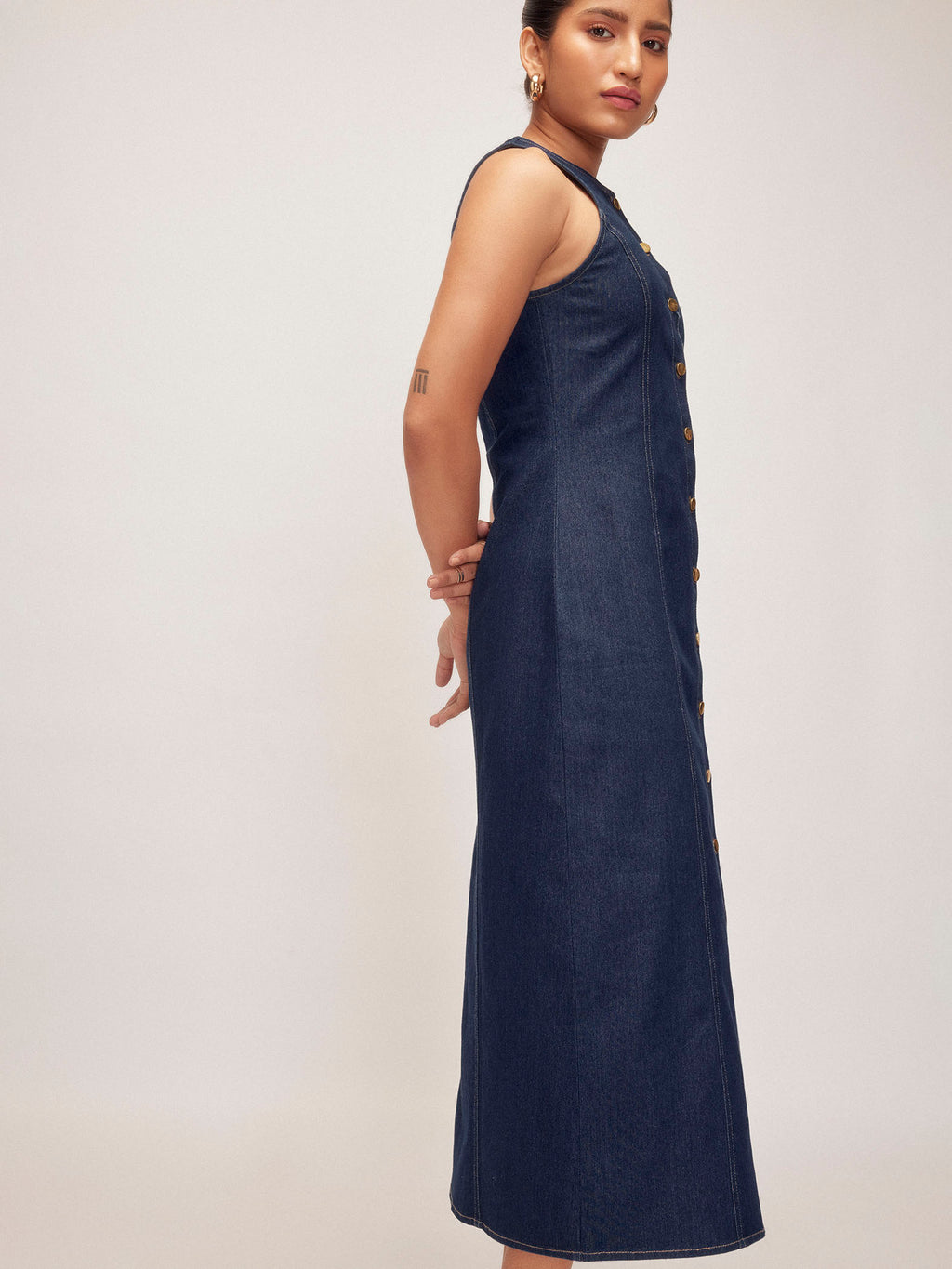 Denim Button Down Dress